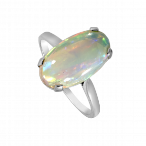 Bague opale ovale