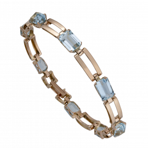 Bracelet 8 Aigues Marines certifiées