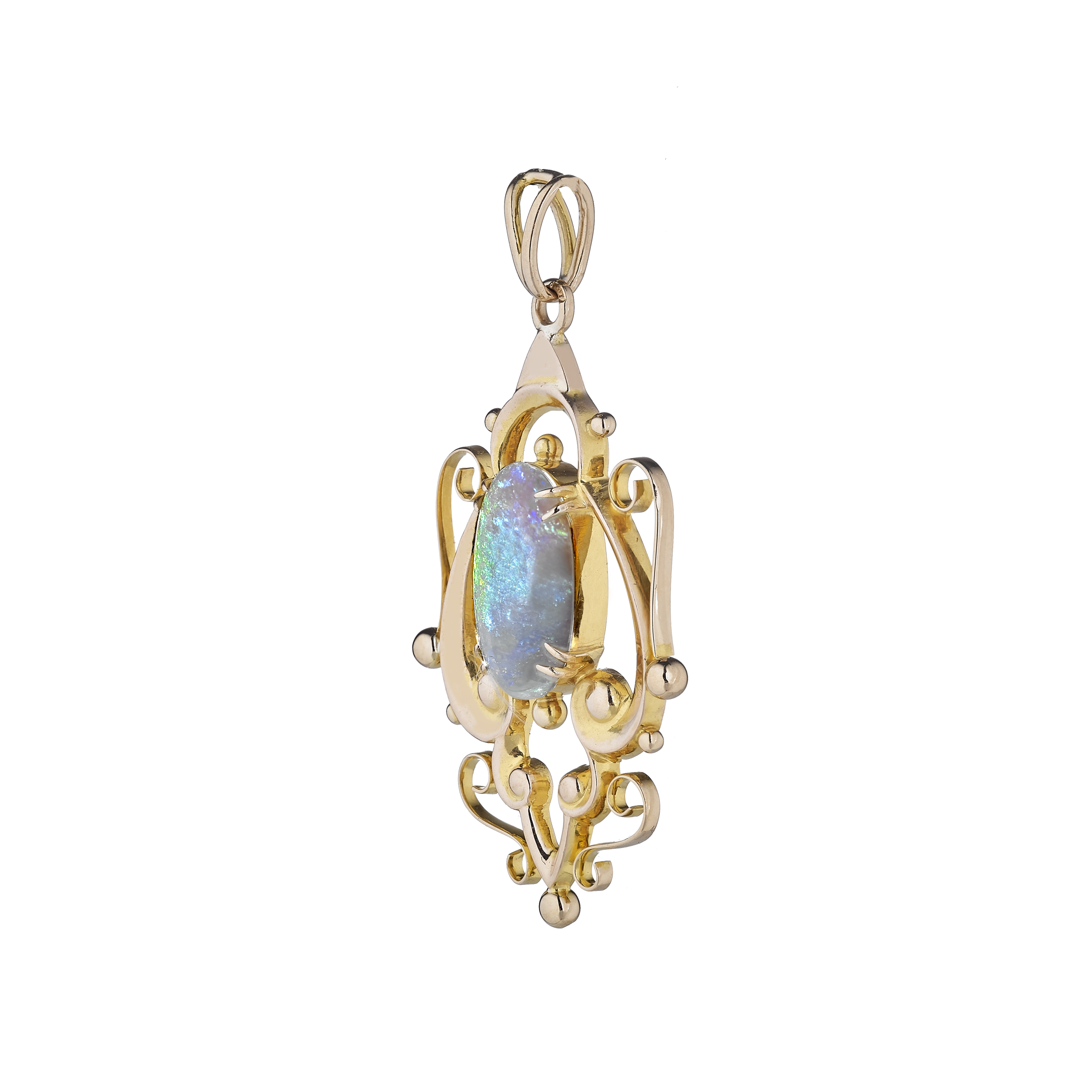Pendentif "Arabesques" opale vers 1950 Gerphagnon