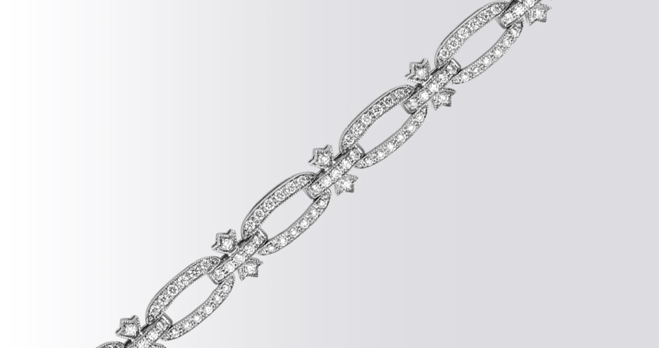 Bracelets diamants maillons ajourés Gerphagnon