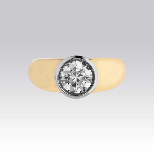 Bague jonc diamant Gerphagnon