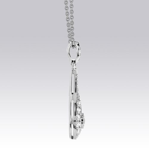 Pendentif chaîne diamants Goutte Gerphagnon
