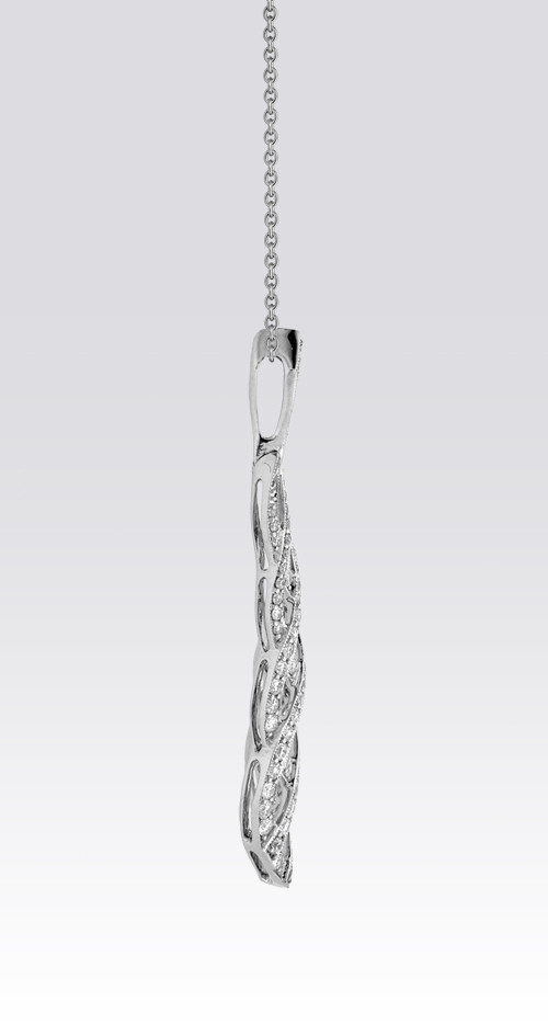 Pendentif chaîne diamants Torsade Gerphagnon