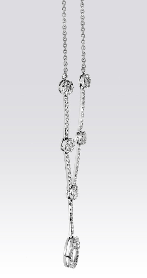 Collier cravate diamants Gerphagnon