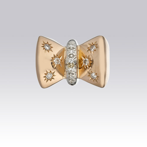 Bague noeud diamants vers 1950 Gerphagnon