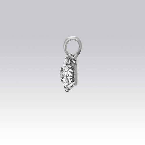 Pendentif marguerite diamants Gerphagnon
