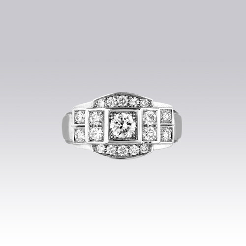 Bague diamants style Art Déco Gerphagnon