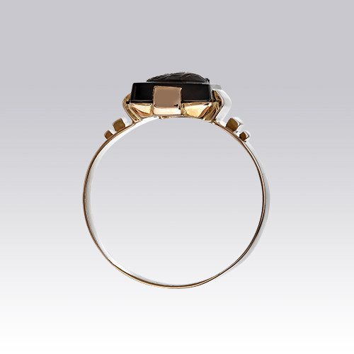 Bague camée dur fin XIXème Gerphagnon