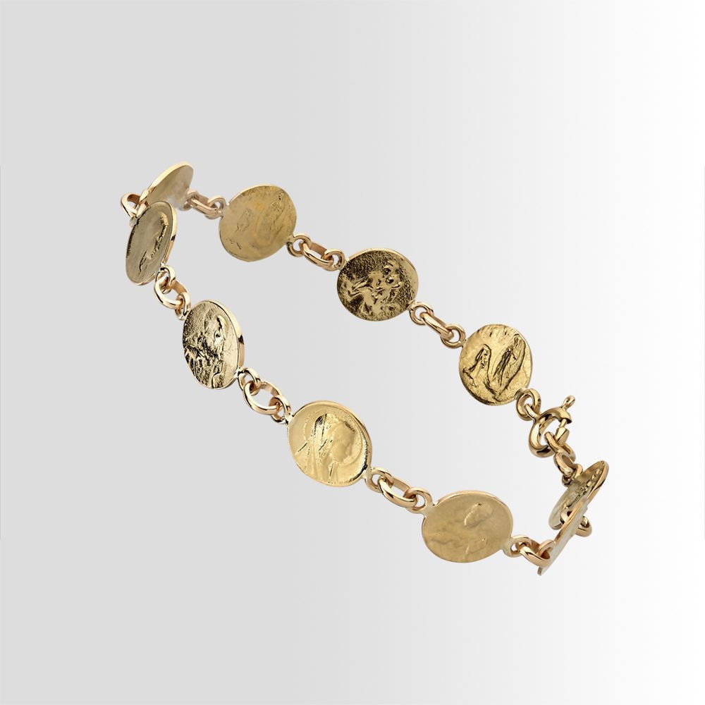 Bracelet médailles religieuses reversible Gerphagnon
