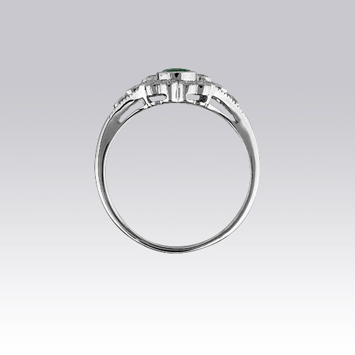 Bague "Toi et Moi" émeraudes et diamants Gerphagnon