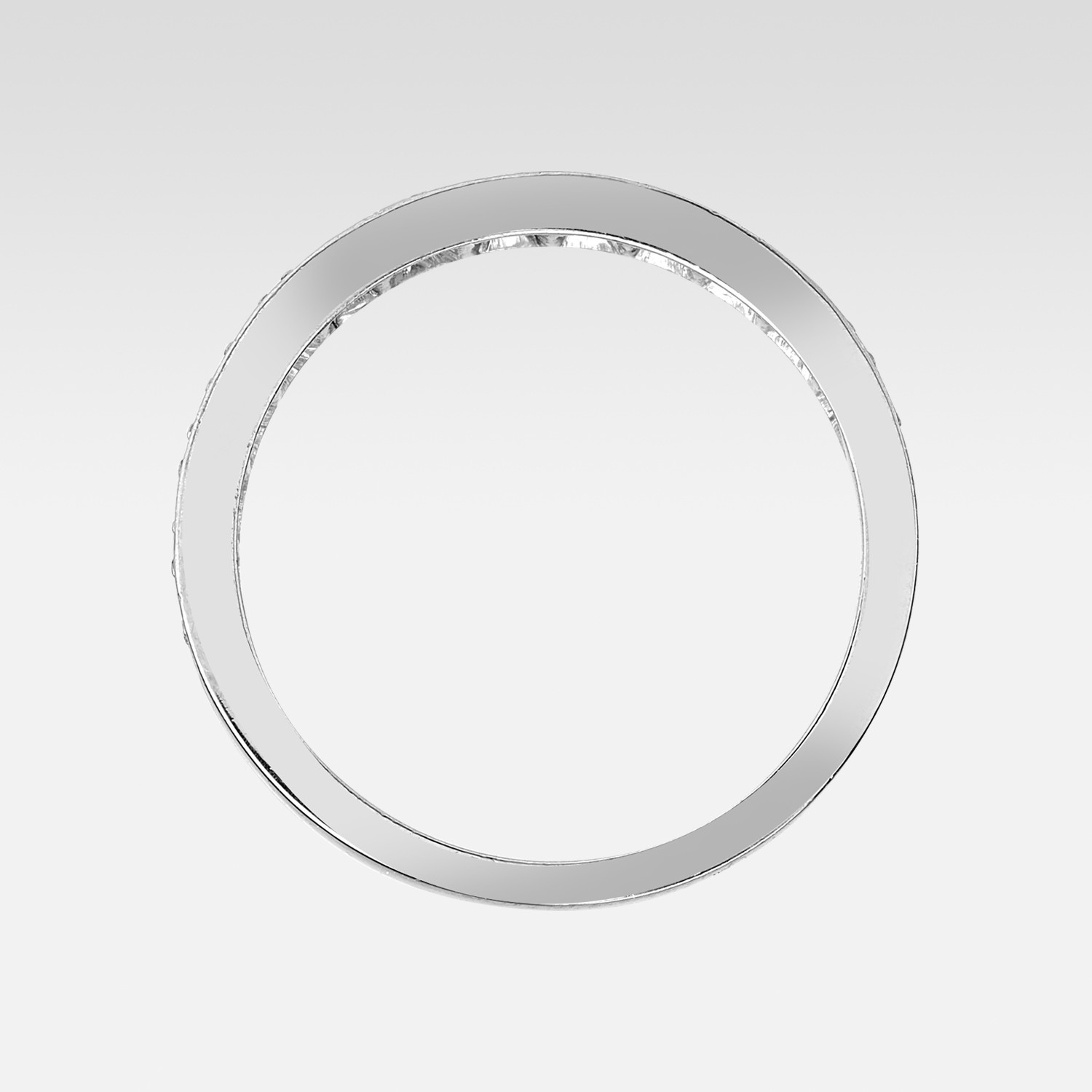 Demi-alliance platine et brillants Gerphagnon