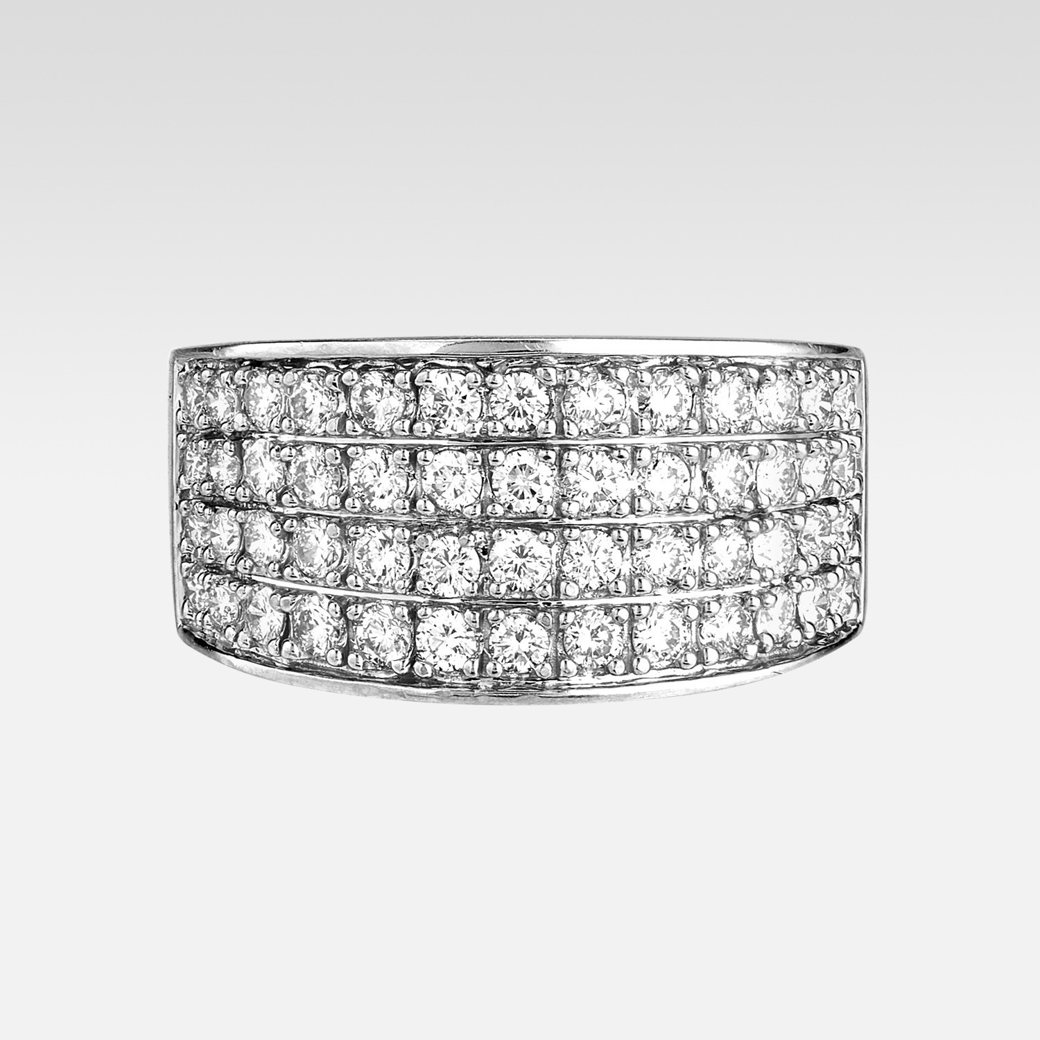 Bague pavée brillants Gerphagnon
