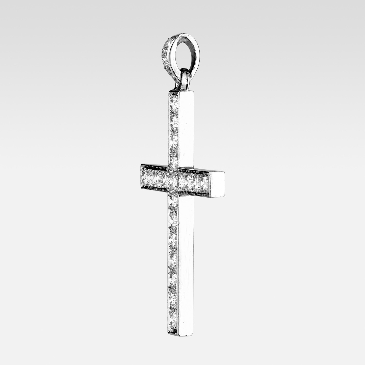 Croix platine et brillants Gerphagnon