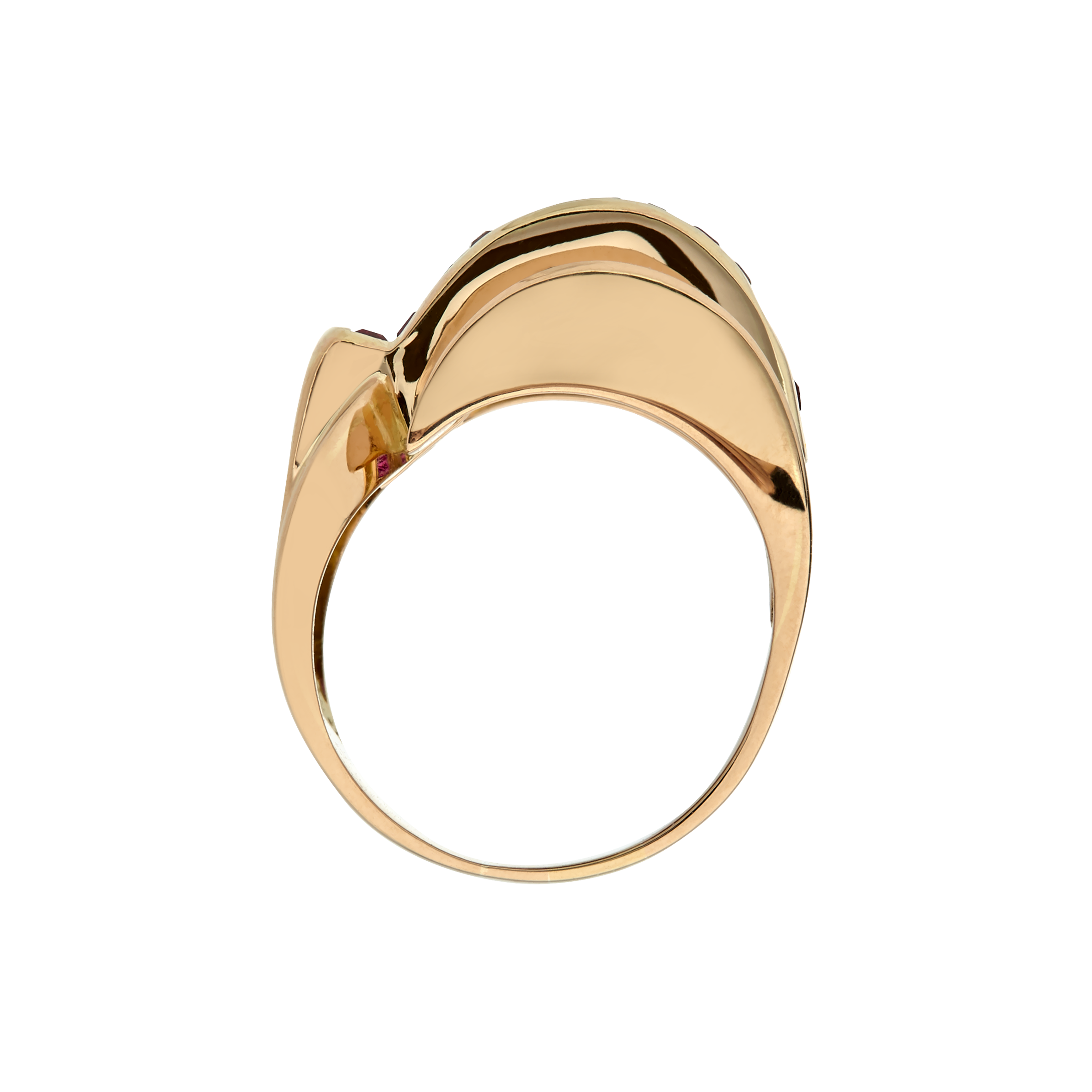 Bague Tank rubis Gerphagnon