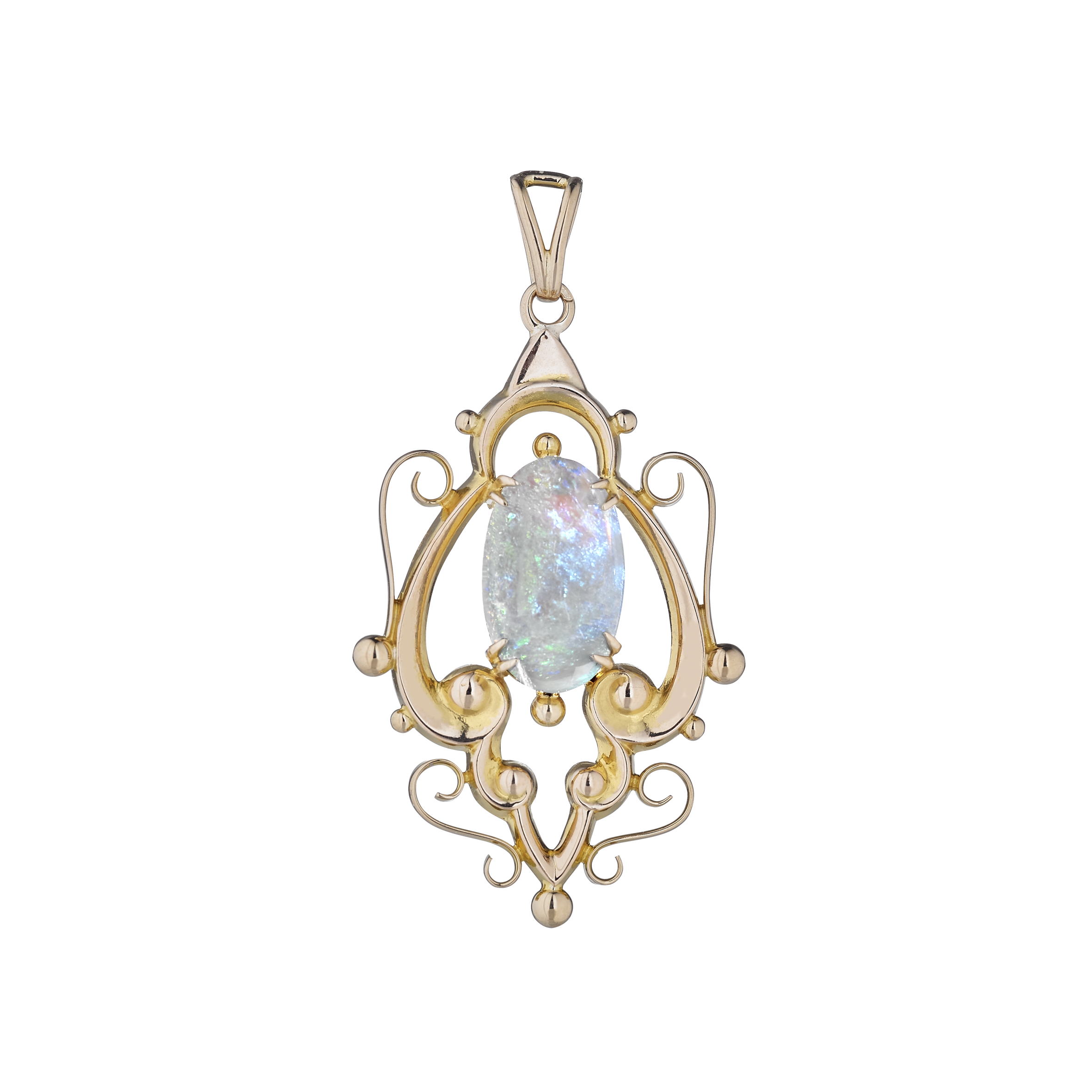 Pendentif "Arabesques" opale vers 1950 Gerphagnon