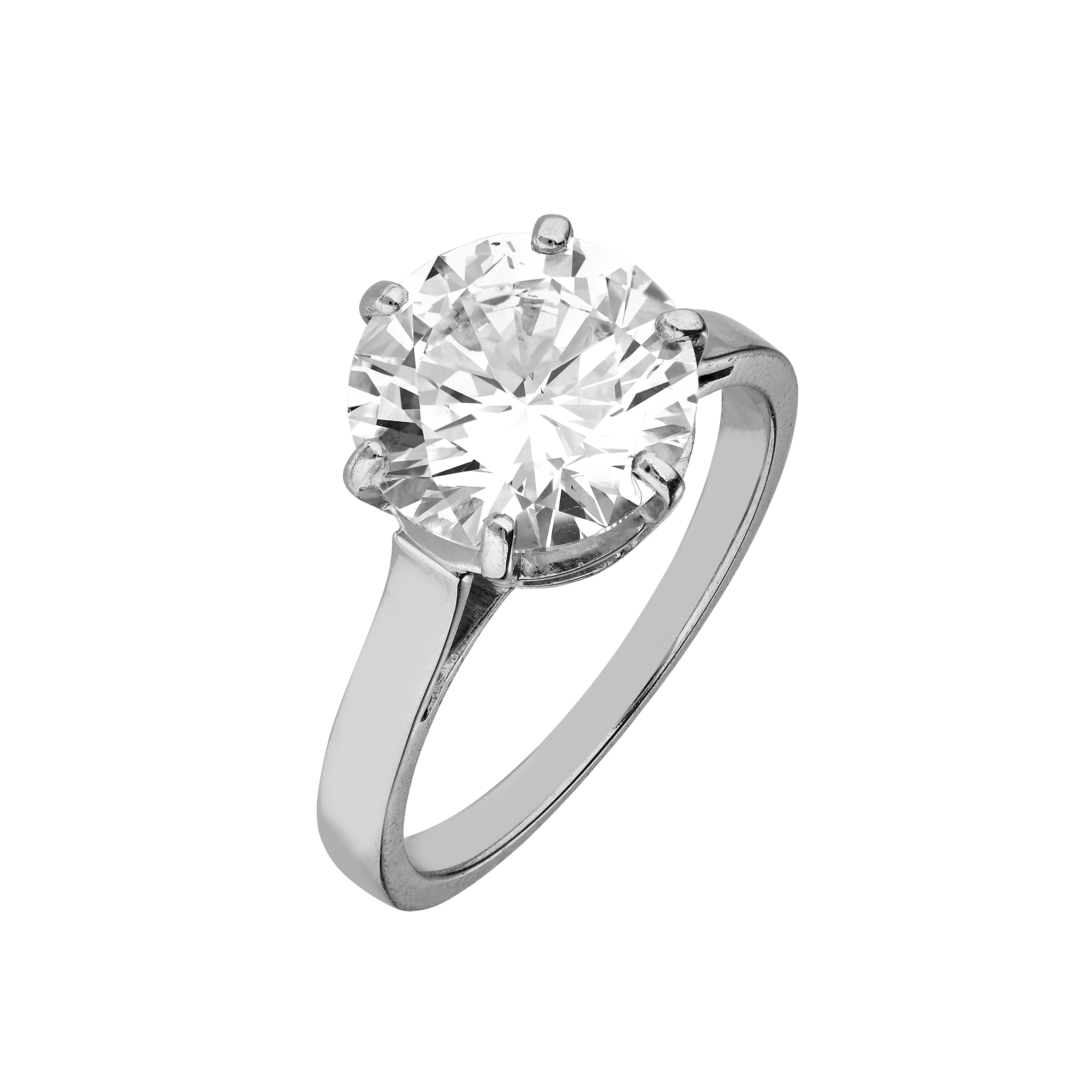 Solitaire brillant 3,35 carats Certifié E - VS2 Gerphagnon
