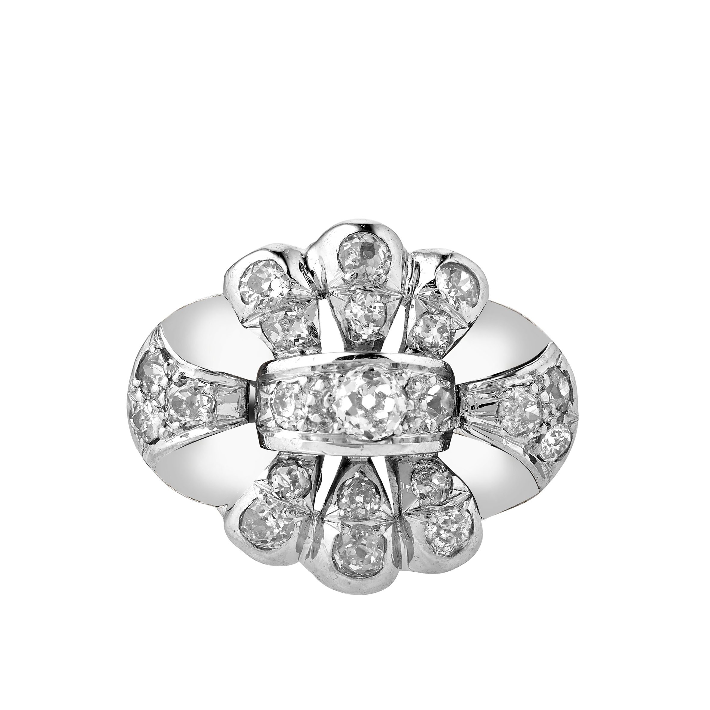 Bague Diamants Vers 1950 Gerphagnon