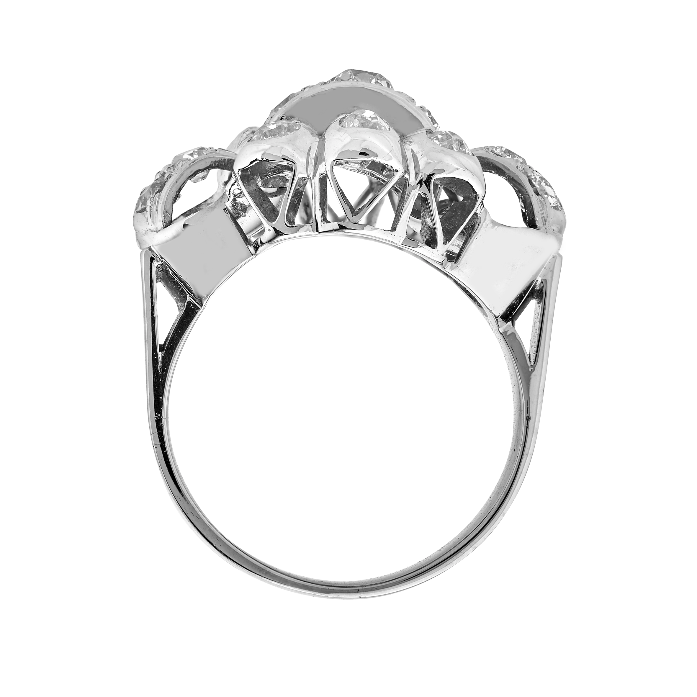 Bague Diamants Vers 1950 Gerphagnon