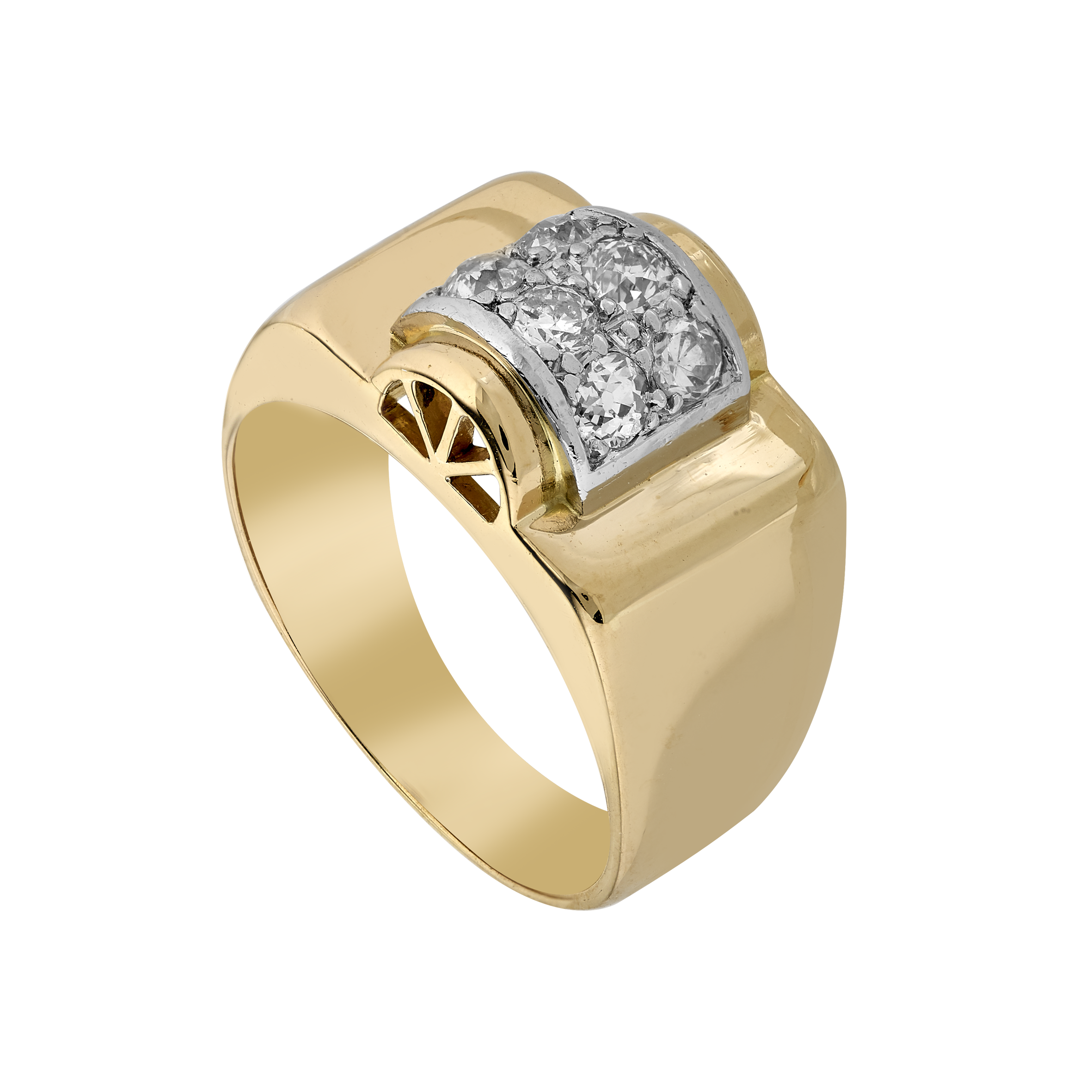 Bague Diamants Vers 1940 Gerphagnon
