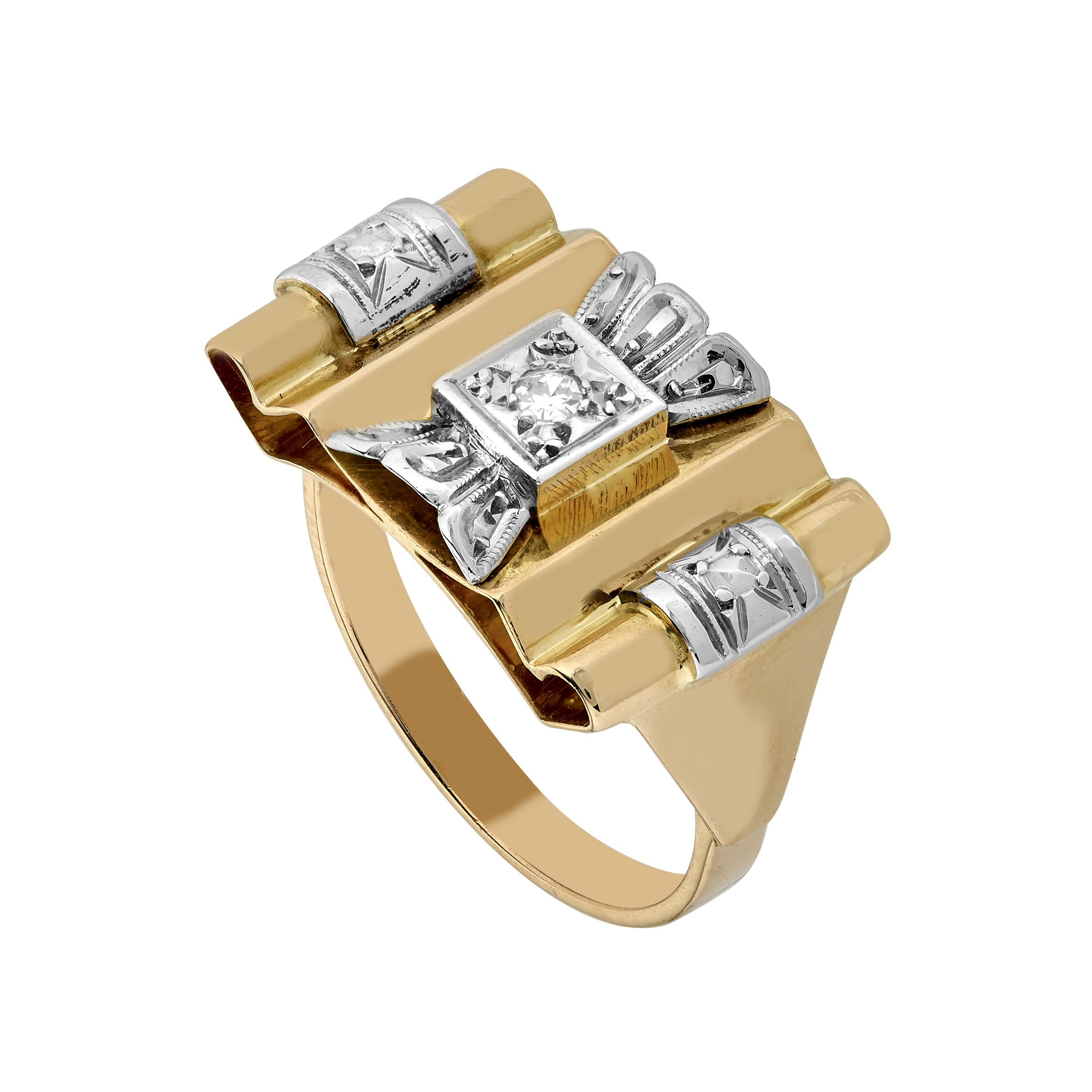 Bague Diamants Vers 1950 Gerphagnon
