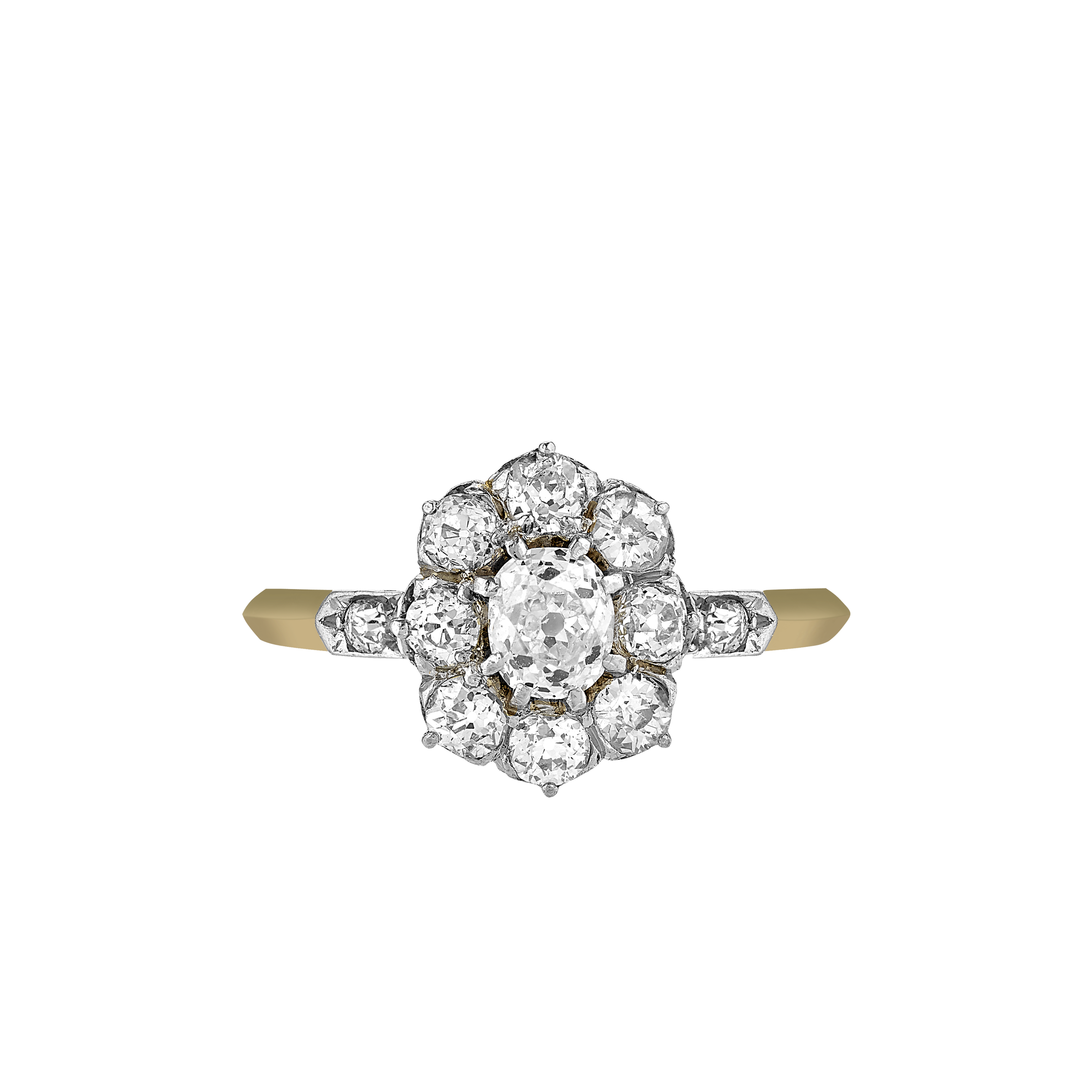 Bague "Pompadour" diamants vers 1910 Gerphagnon