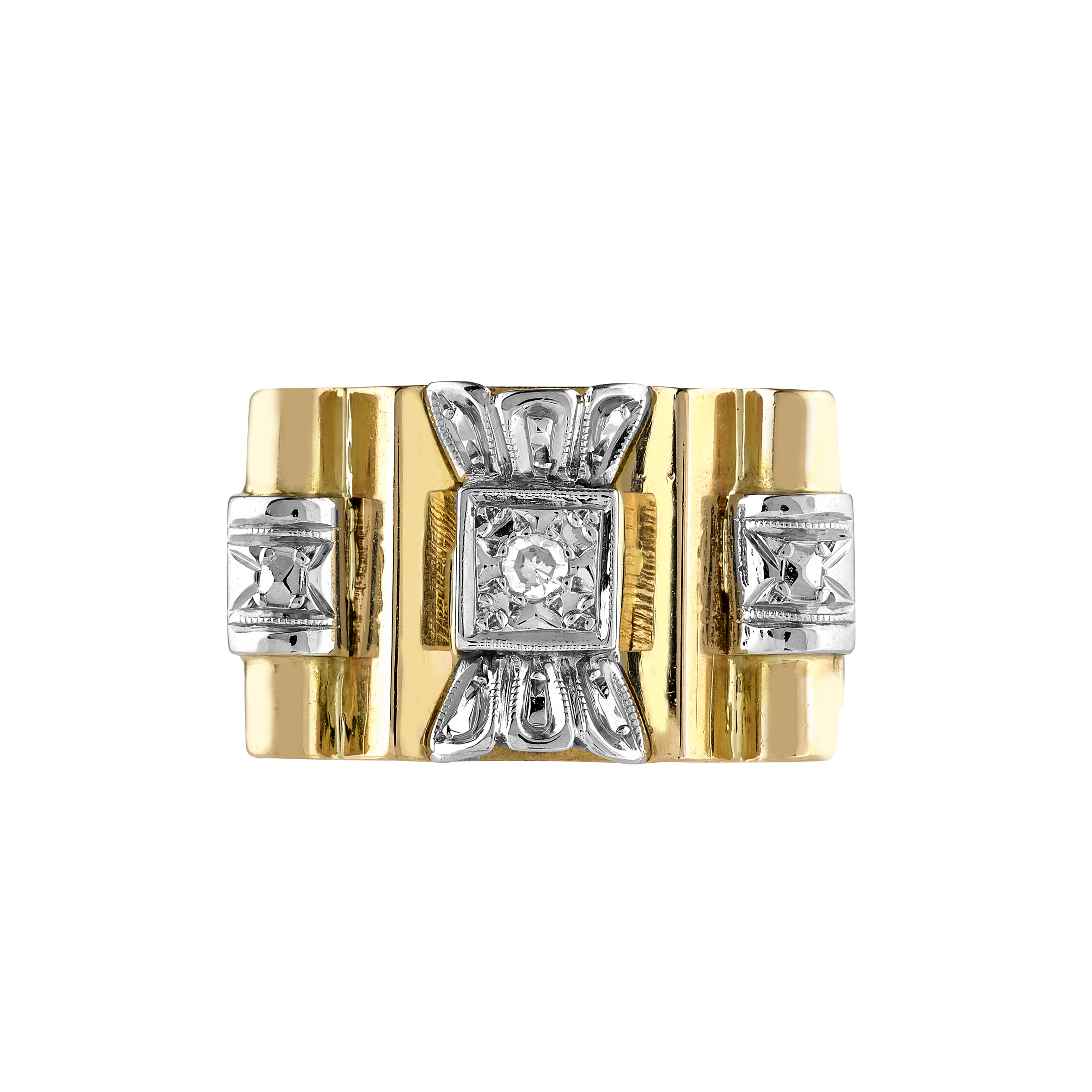 Bague Diamants Vers 1950 Gerphagnon