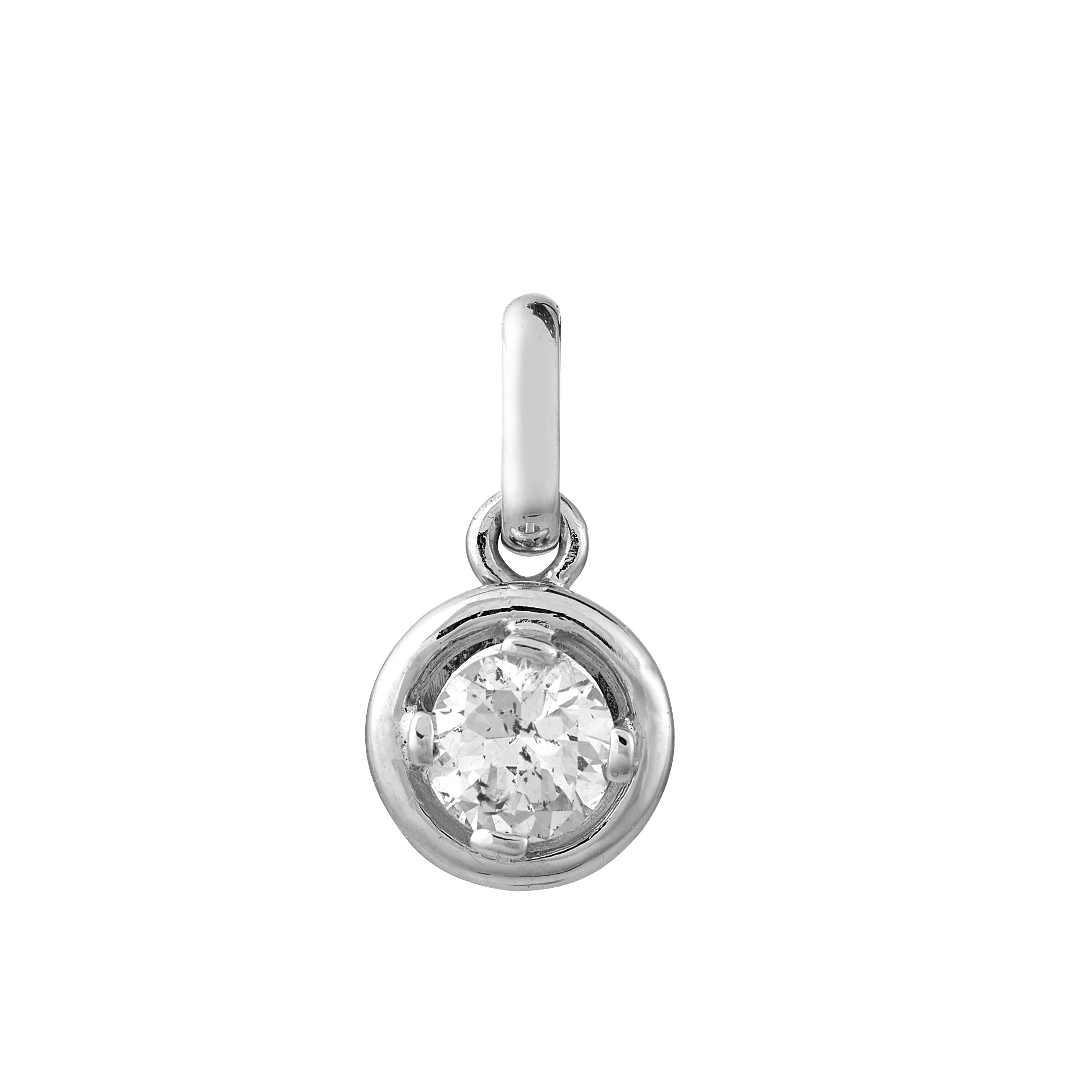 Pendentif brillant 0,45 carat serti clos Gerphagnon