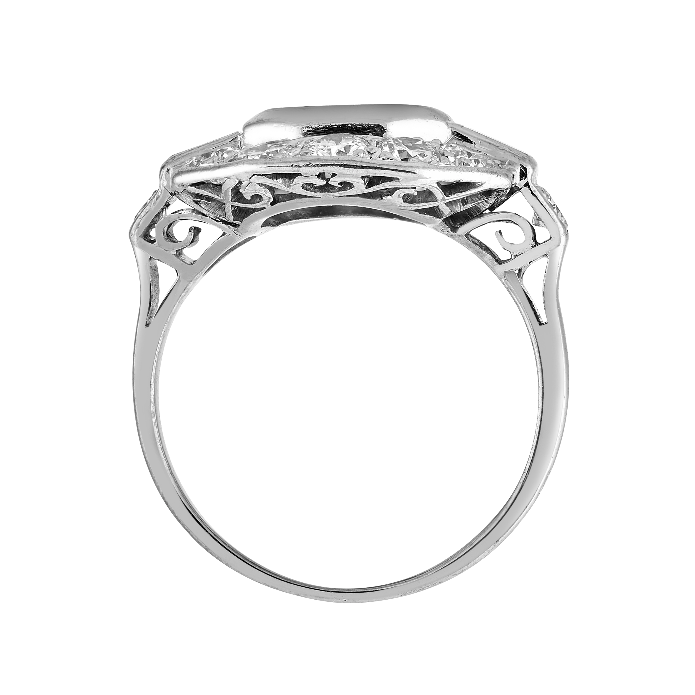 Bague Art Déco diamants 3 carats vers 1925 Gerphagnon