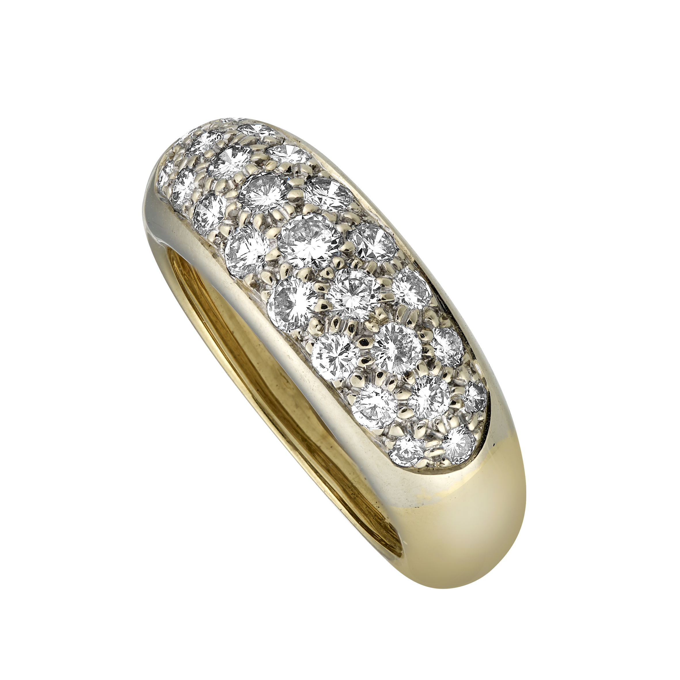 Bague jonc brillants1 carat Gerphagnon