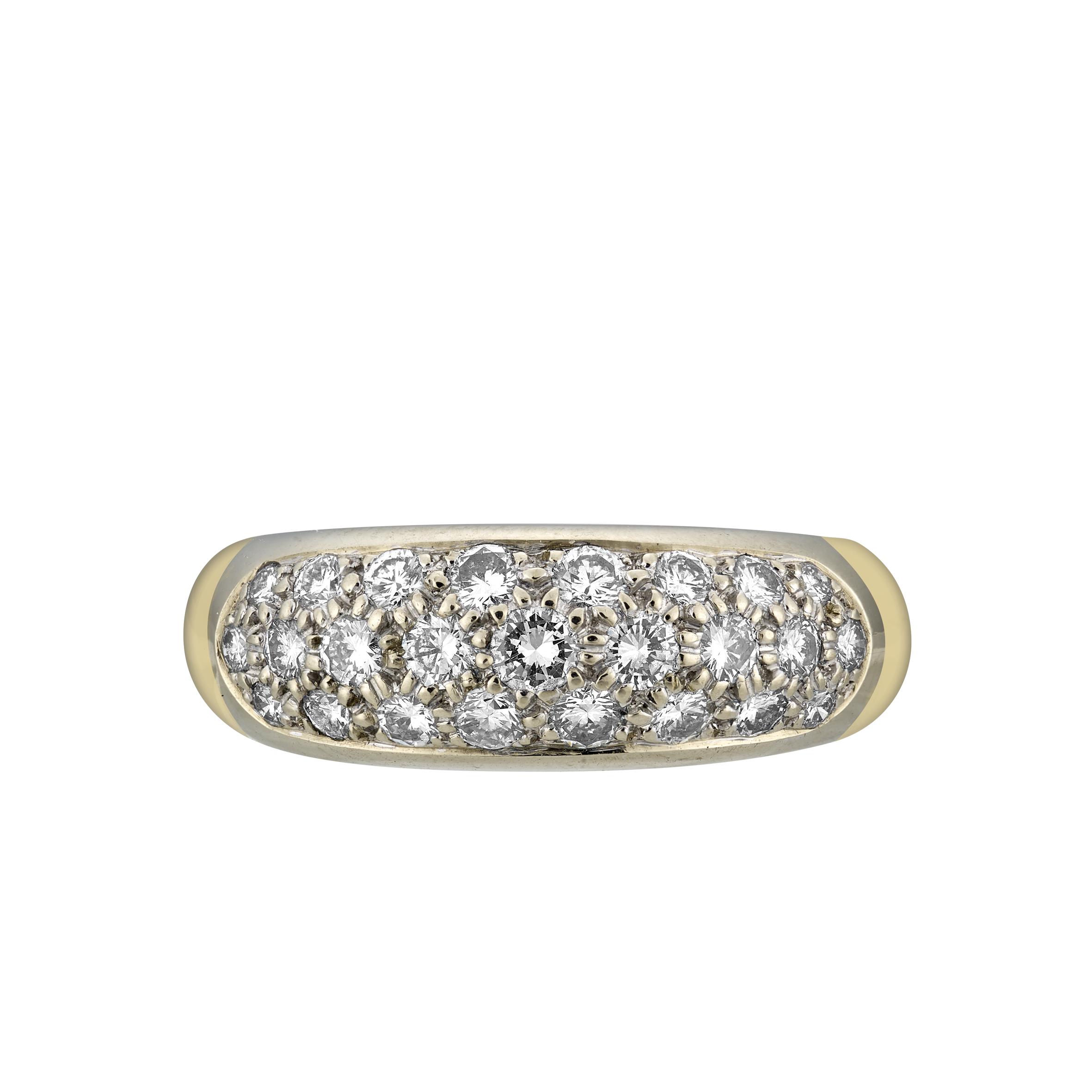 Bague jonc brillants1 carat Gerphagnon