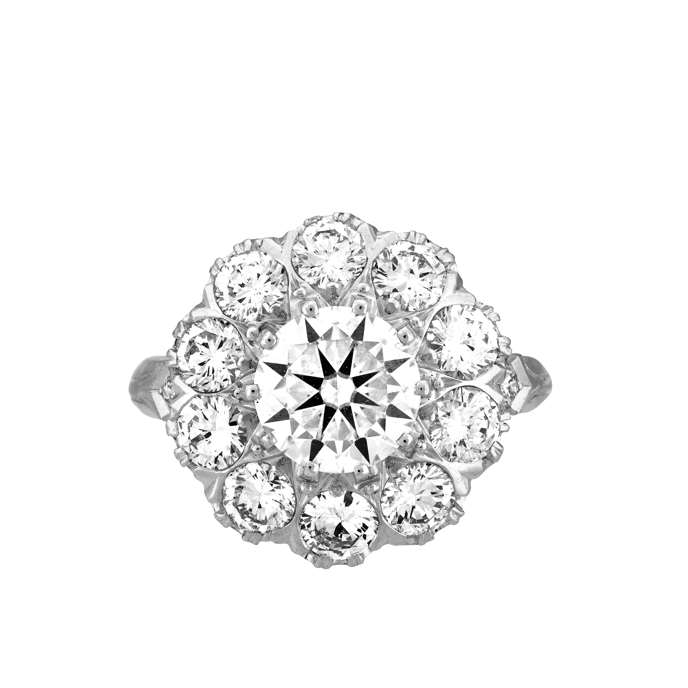 Bague Pompadour brillants 2,65 carats Gerphagnon