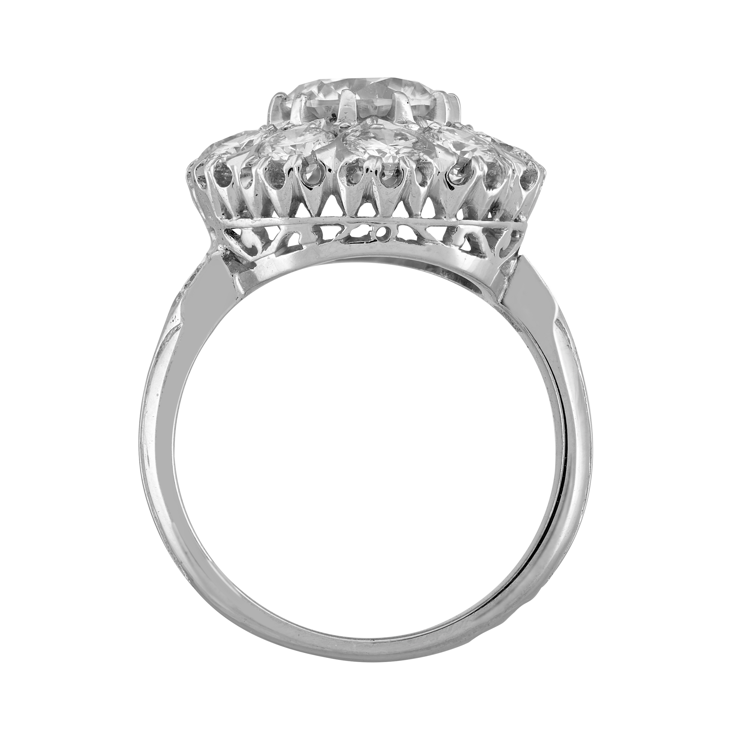 Bague Pompadour brillants 2,65 carats Gerphagnon