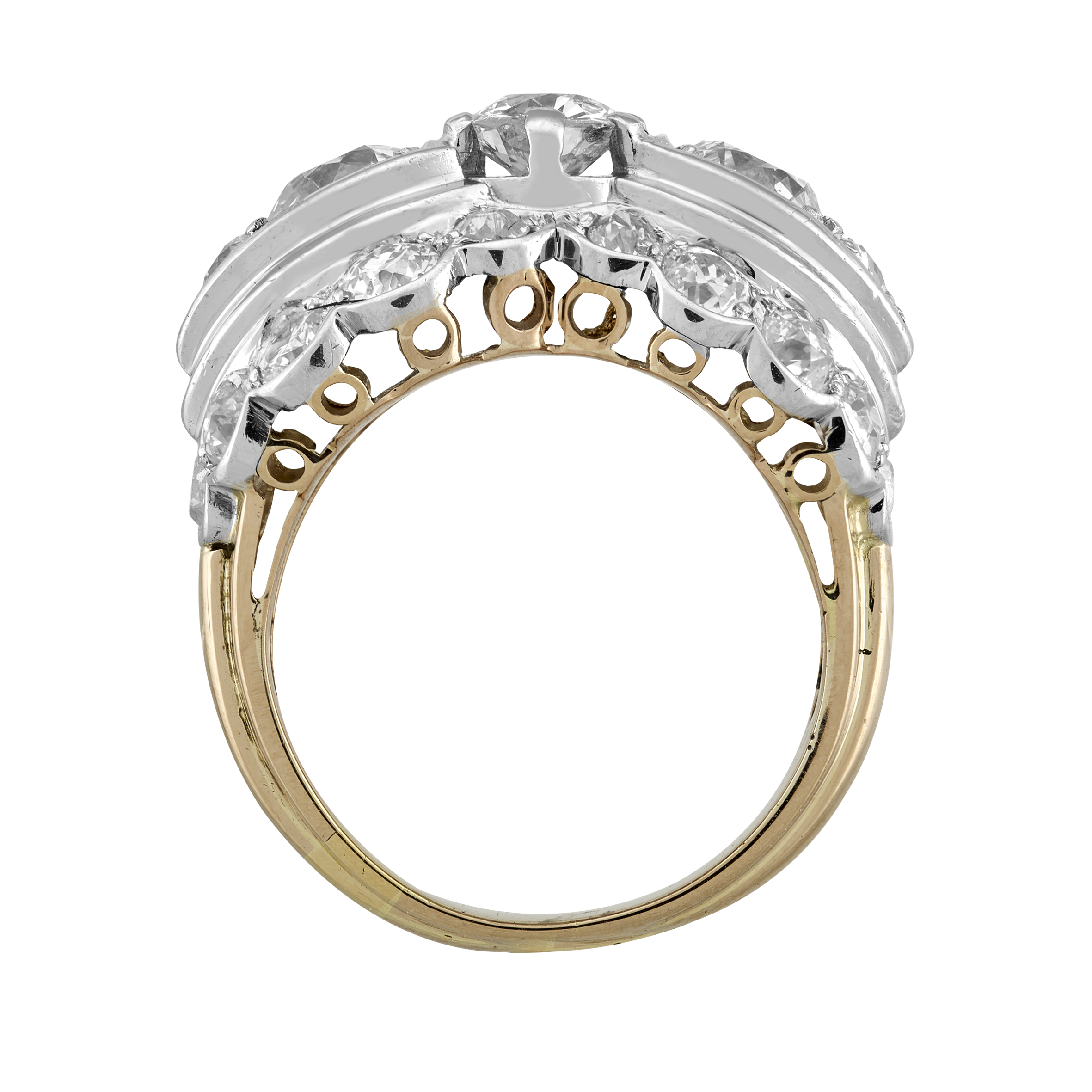 Bague diamants 3,20 carats vers 1920 Gerphagnon