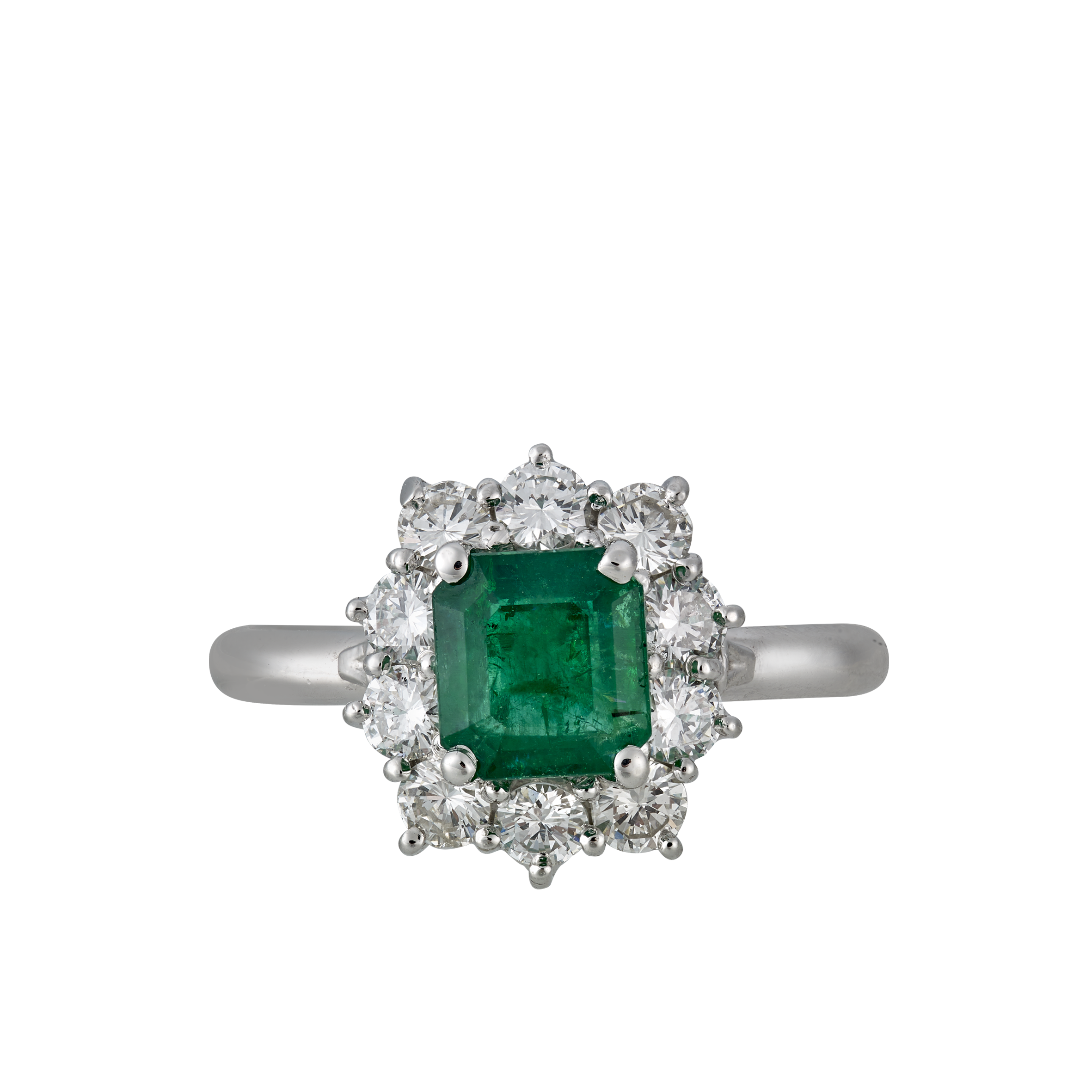 Bague émeraude et diamants Gerphagnon