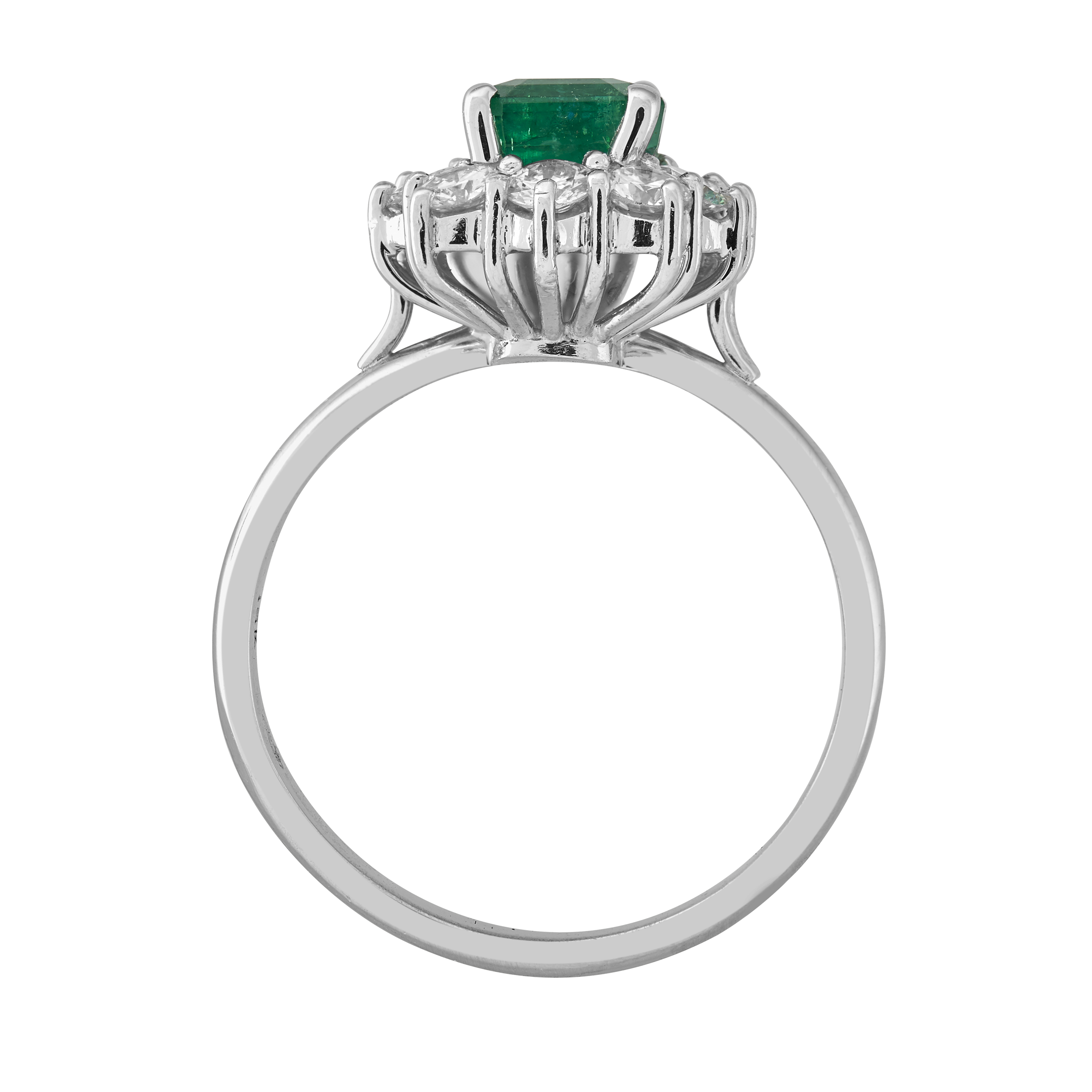 Bague émeraude et diamants Gerphagnon