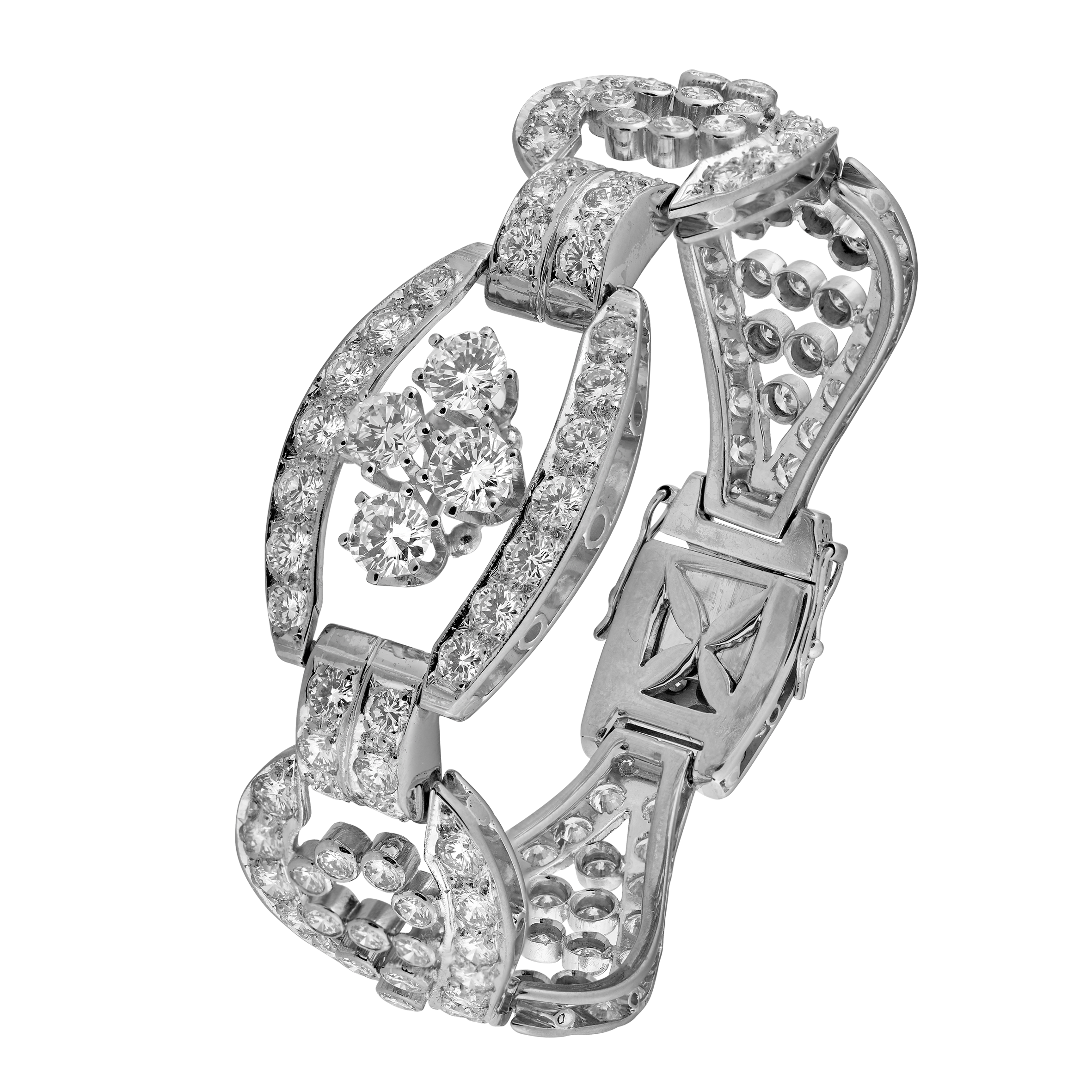 Bracelet style Art déco diamants 8,40 cts Gerphagnon