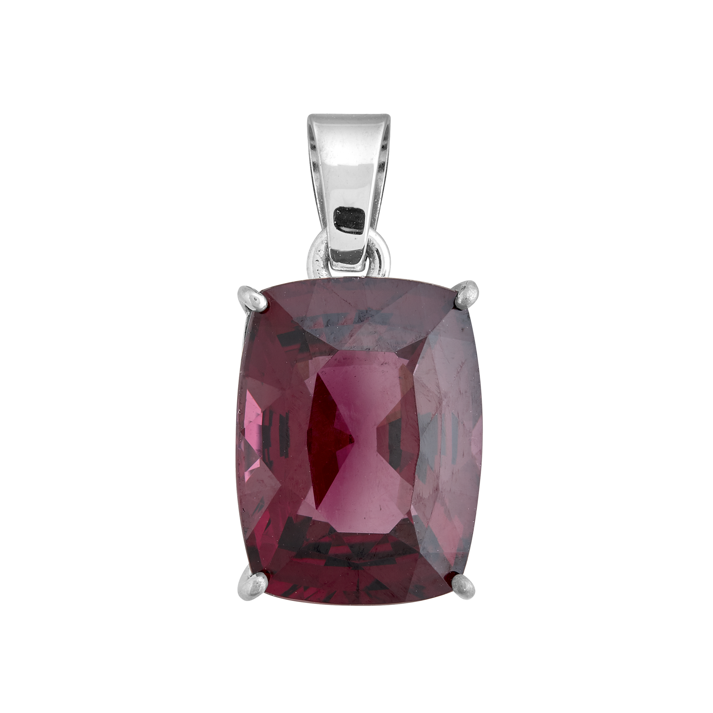 Pendentif grenat rhodolithe 8,24 carats Gerphagnon