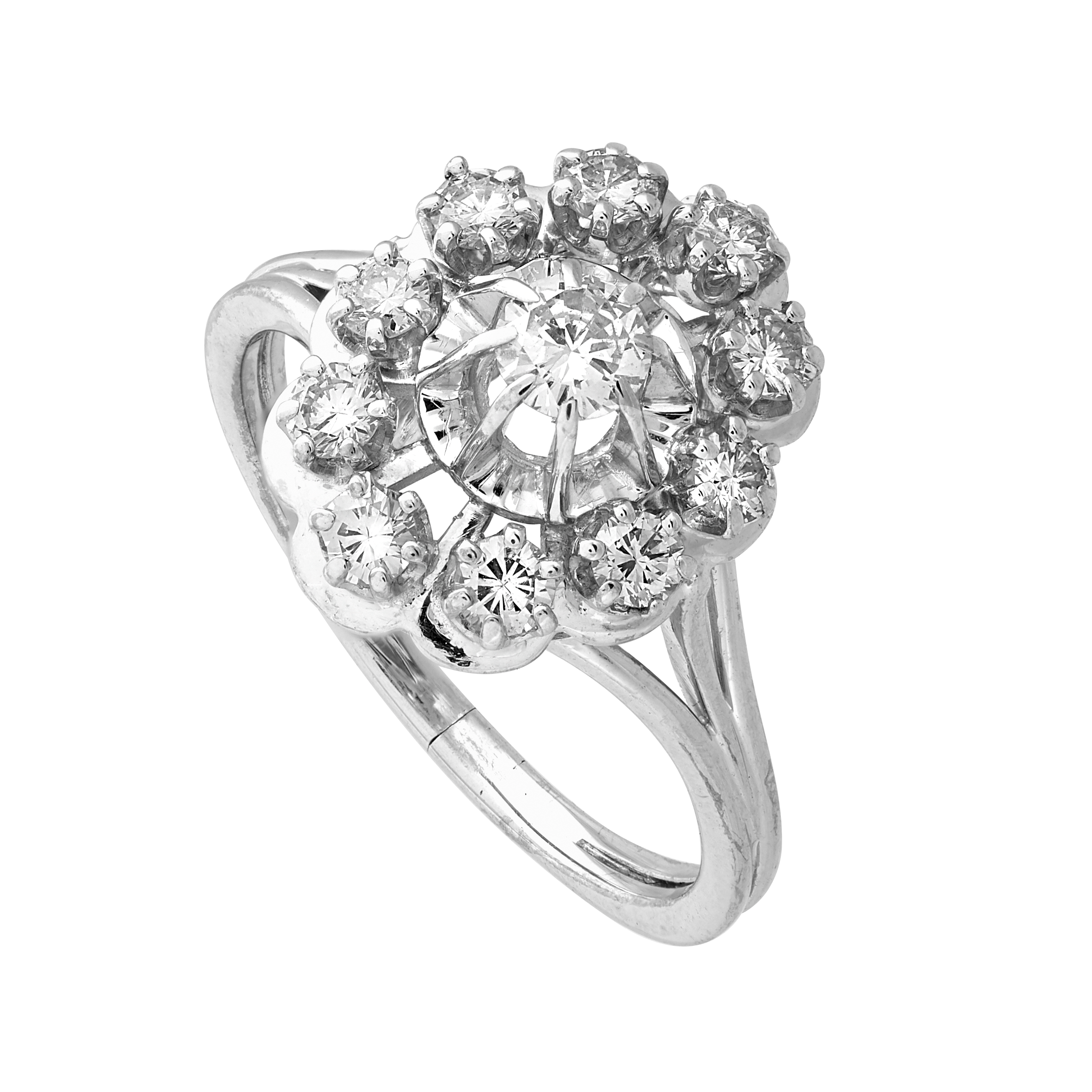 Bague entourage brillants Gerphagnon