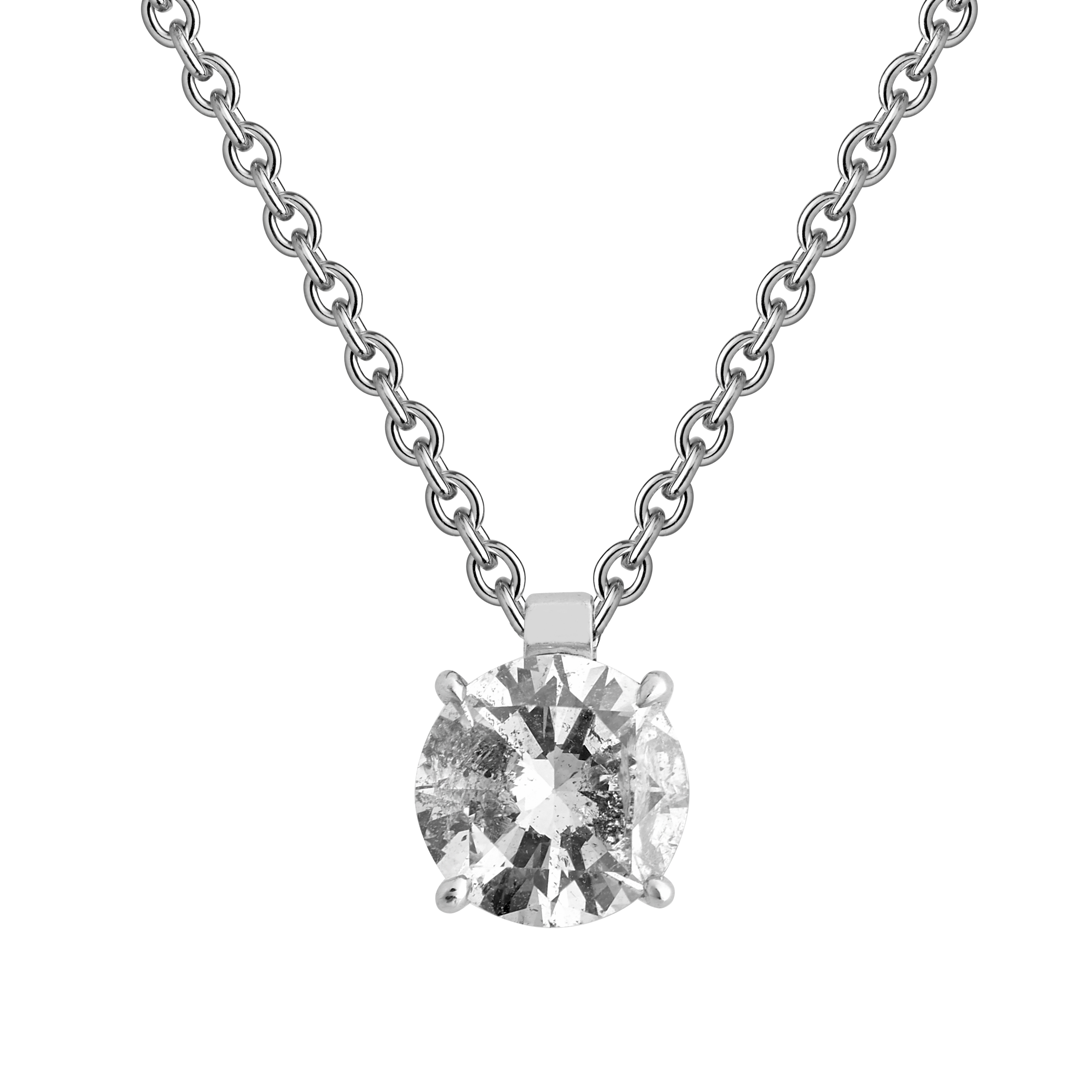 Chaine-pendentif brillant 1,80 carat Gerphagnon