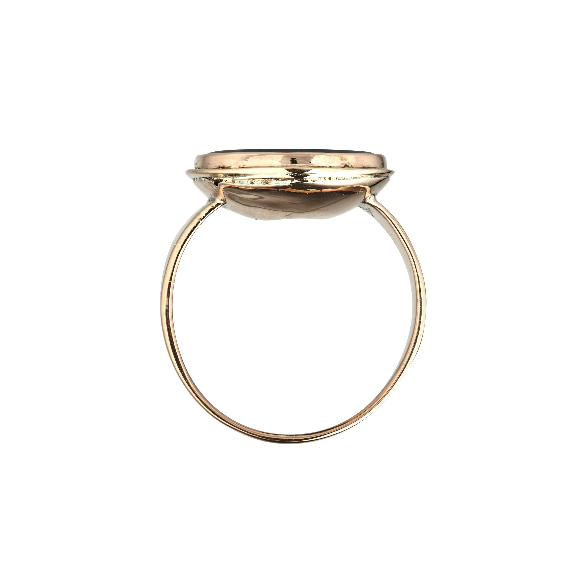 Bague intaille jaspe sanguin début XVIIIe Gerphagnon