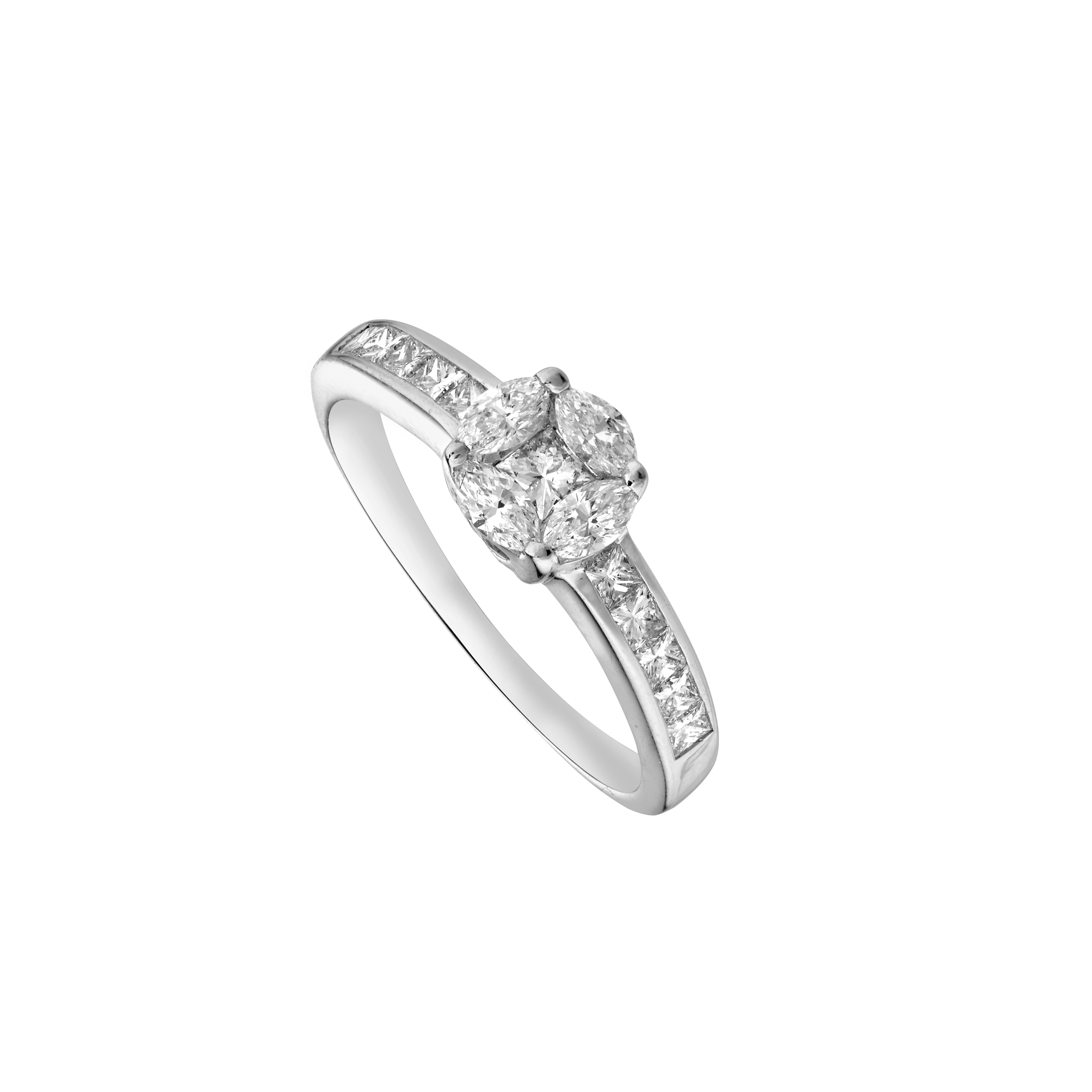 Bague diamants princesses et marquises Gerphagnon