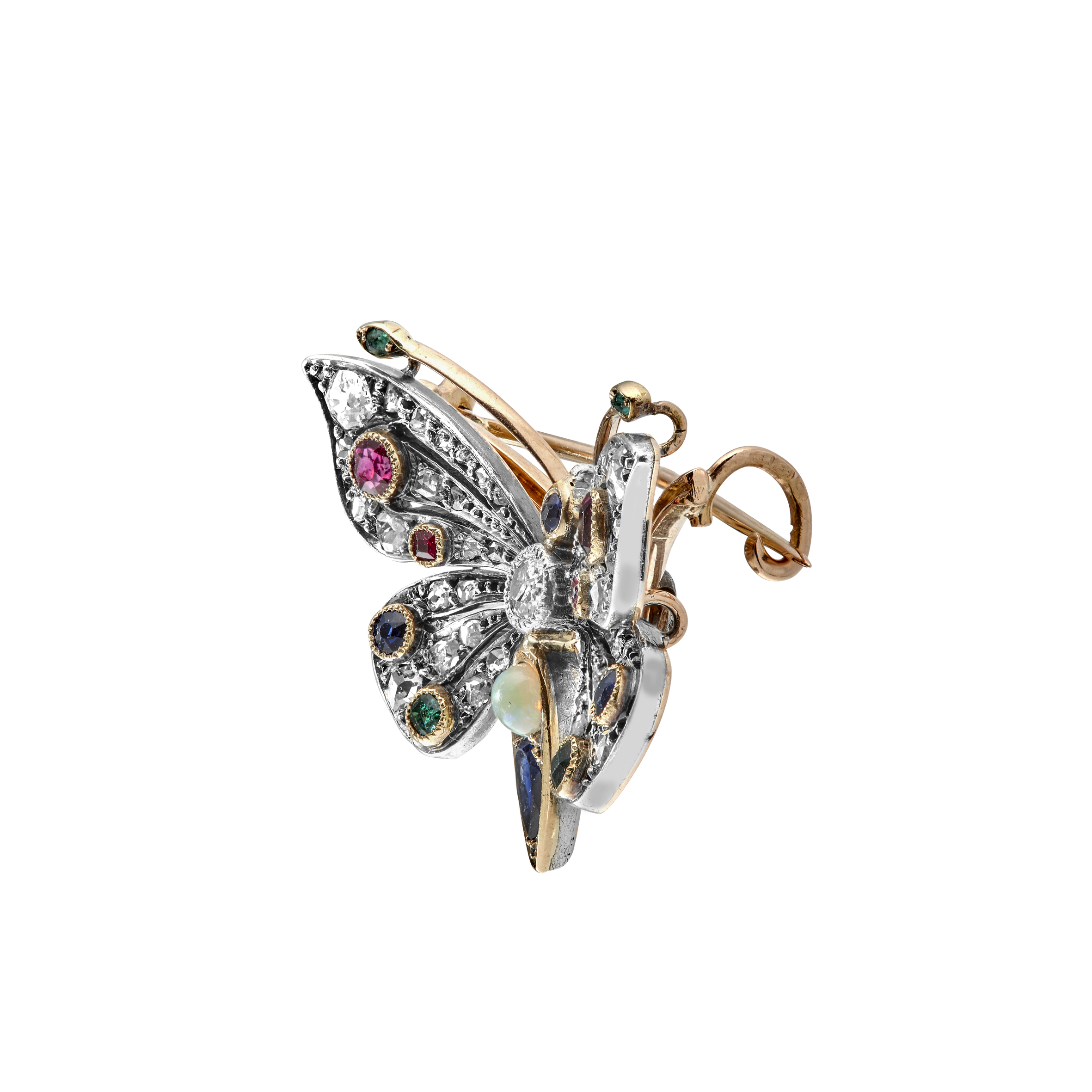 Broche papillon vers 1860 Gerphagnon