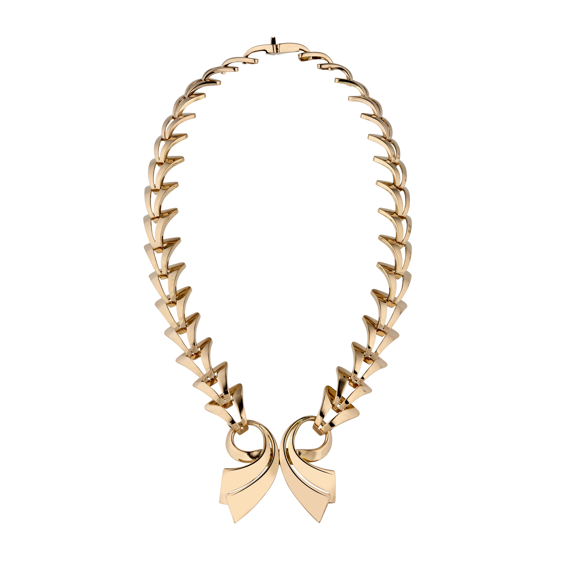 Superbe collier Epis et motif Nœud vers 1950 Gerphagnon