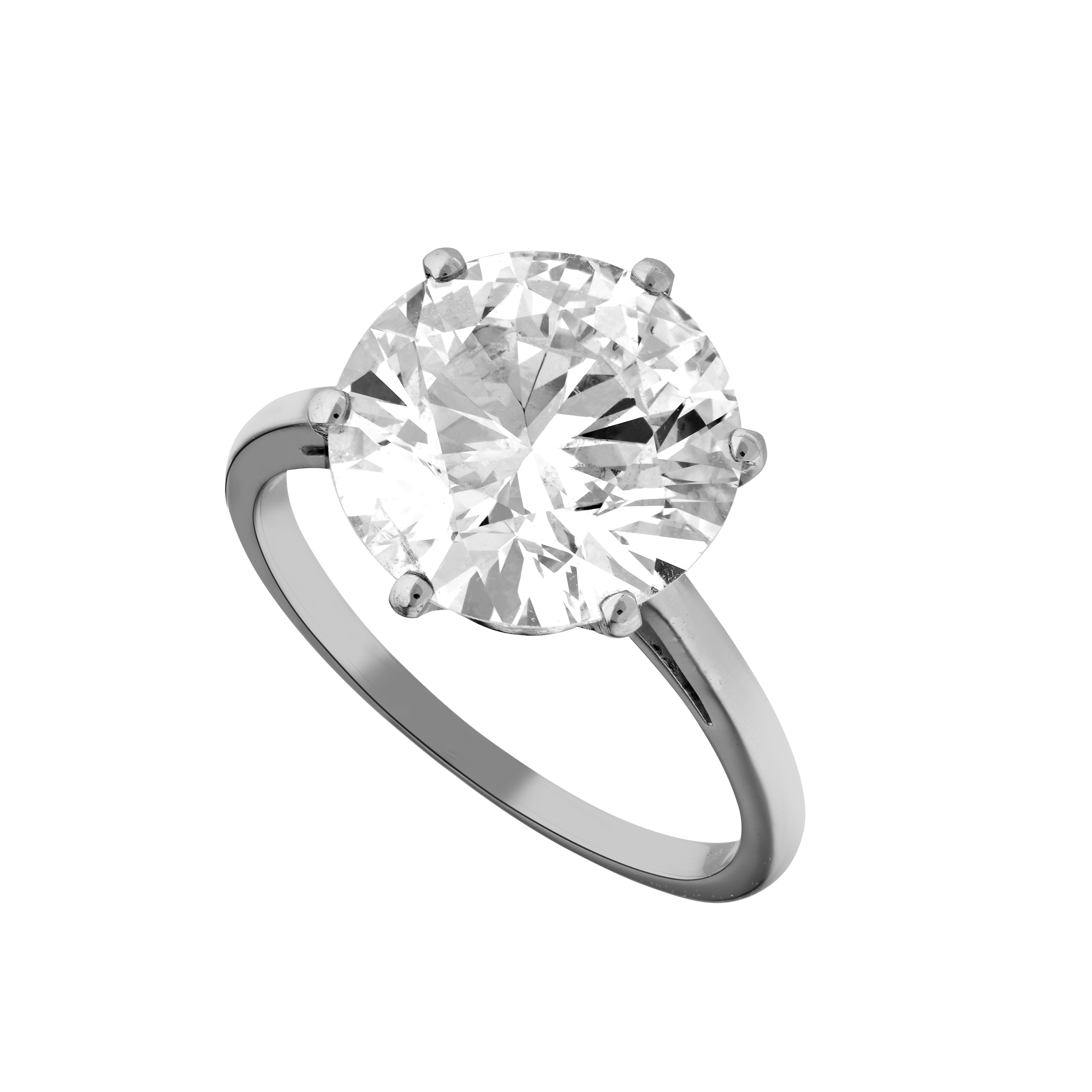 Solitaire diamant 5,18 carats certifié Gerphagnon