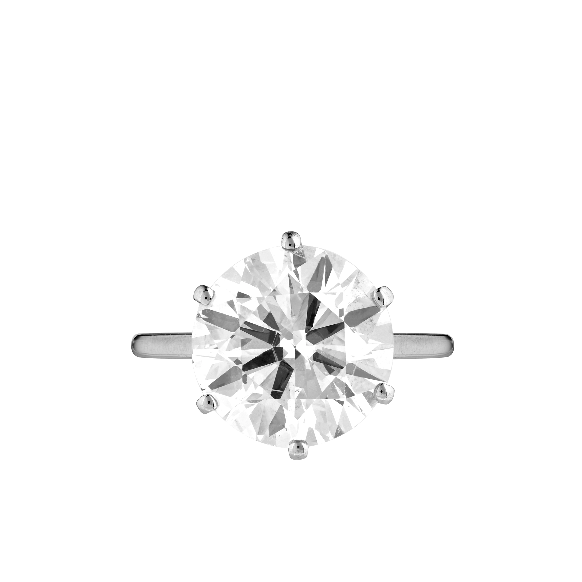 Solitaire diamant 5,18 carats certifié Gerphagnon