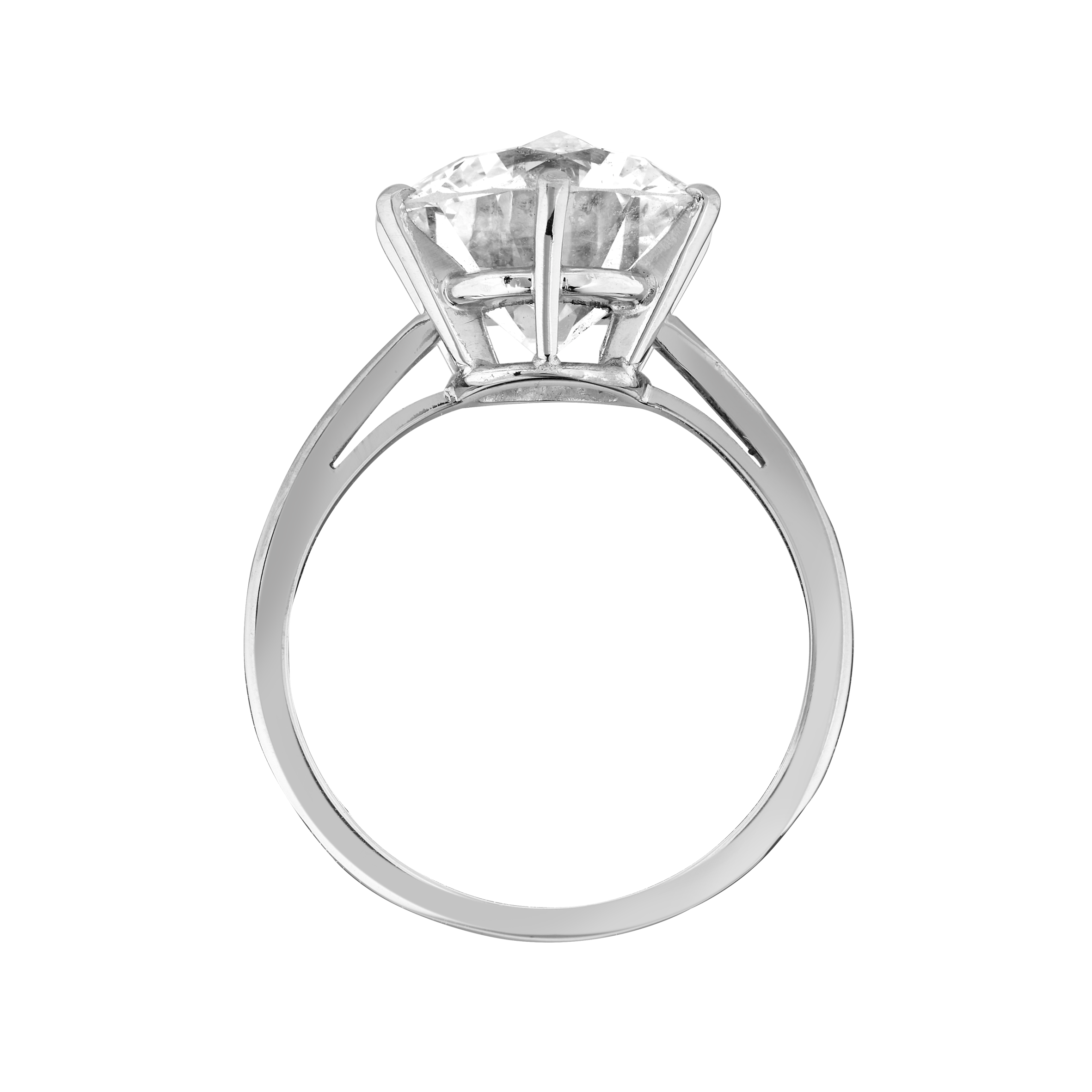 Solitaire diamant 5,18 carats certifié Gerphagnon