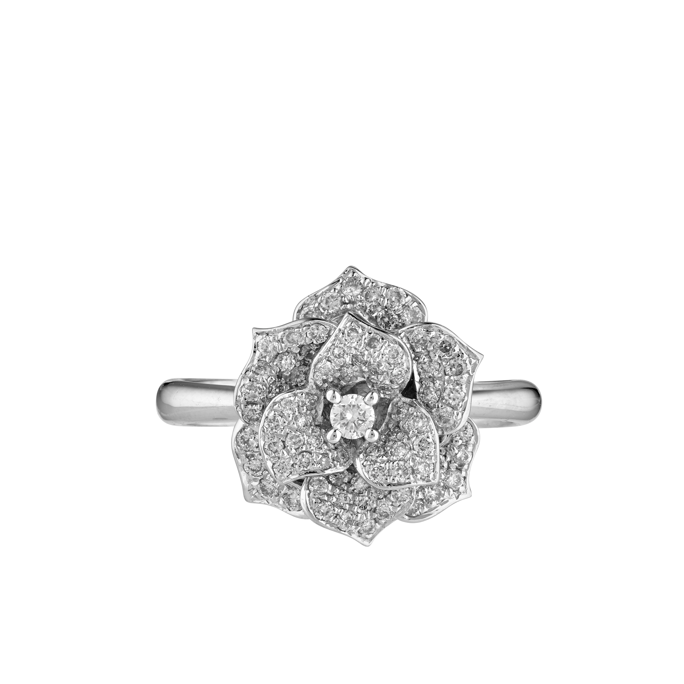 Bague petite Pensée diamants Gerphagnon