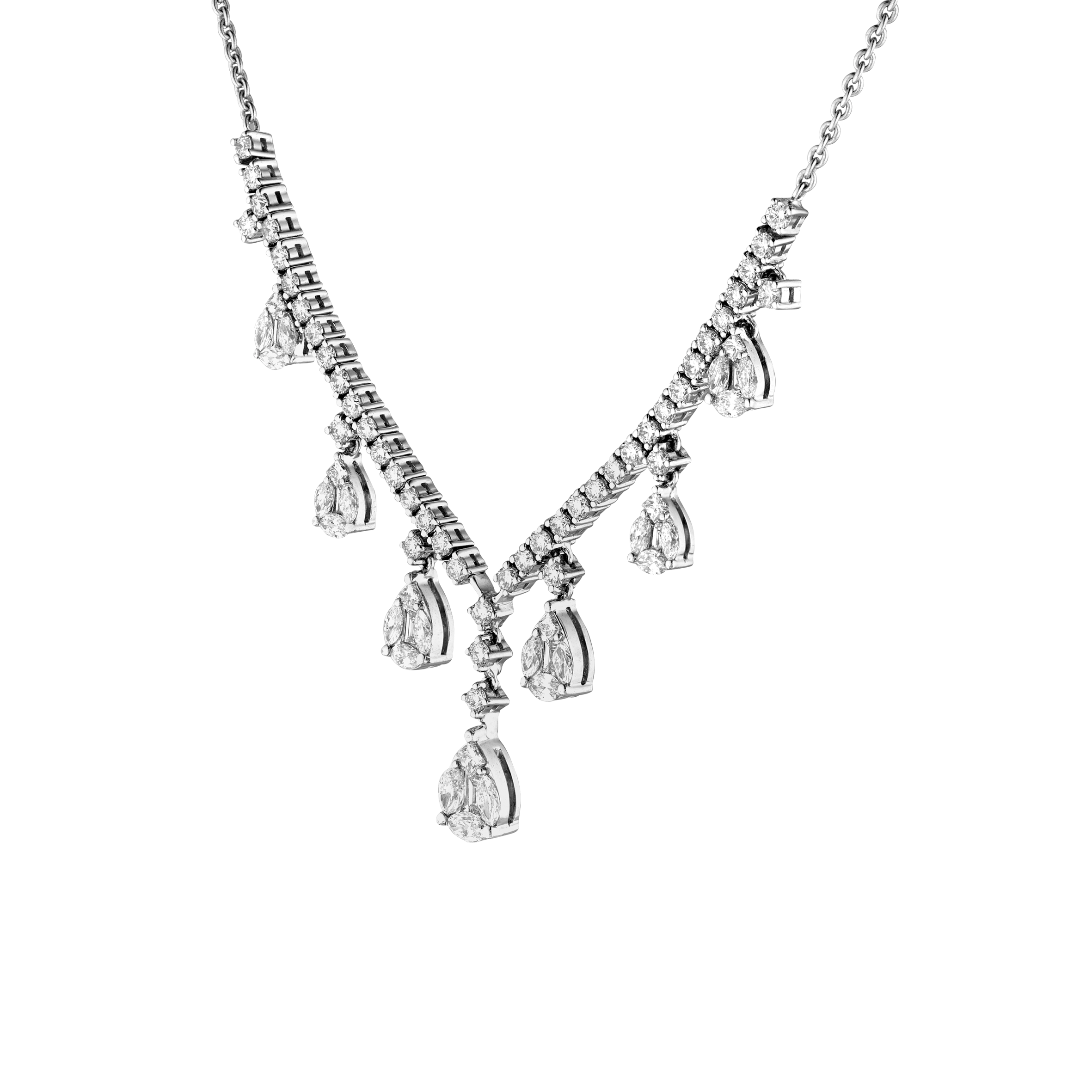 Collier pampilles diamants Gerphagnon