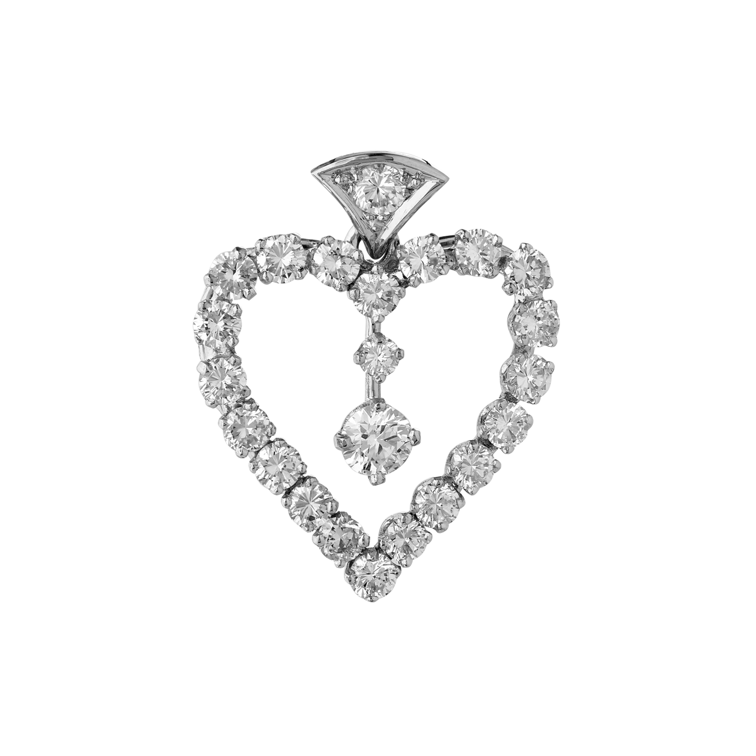Cœur diamants pampille Gerphagnon