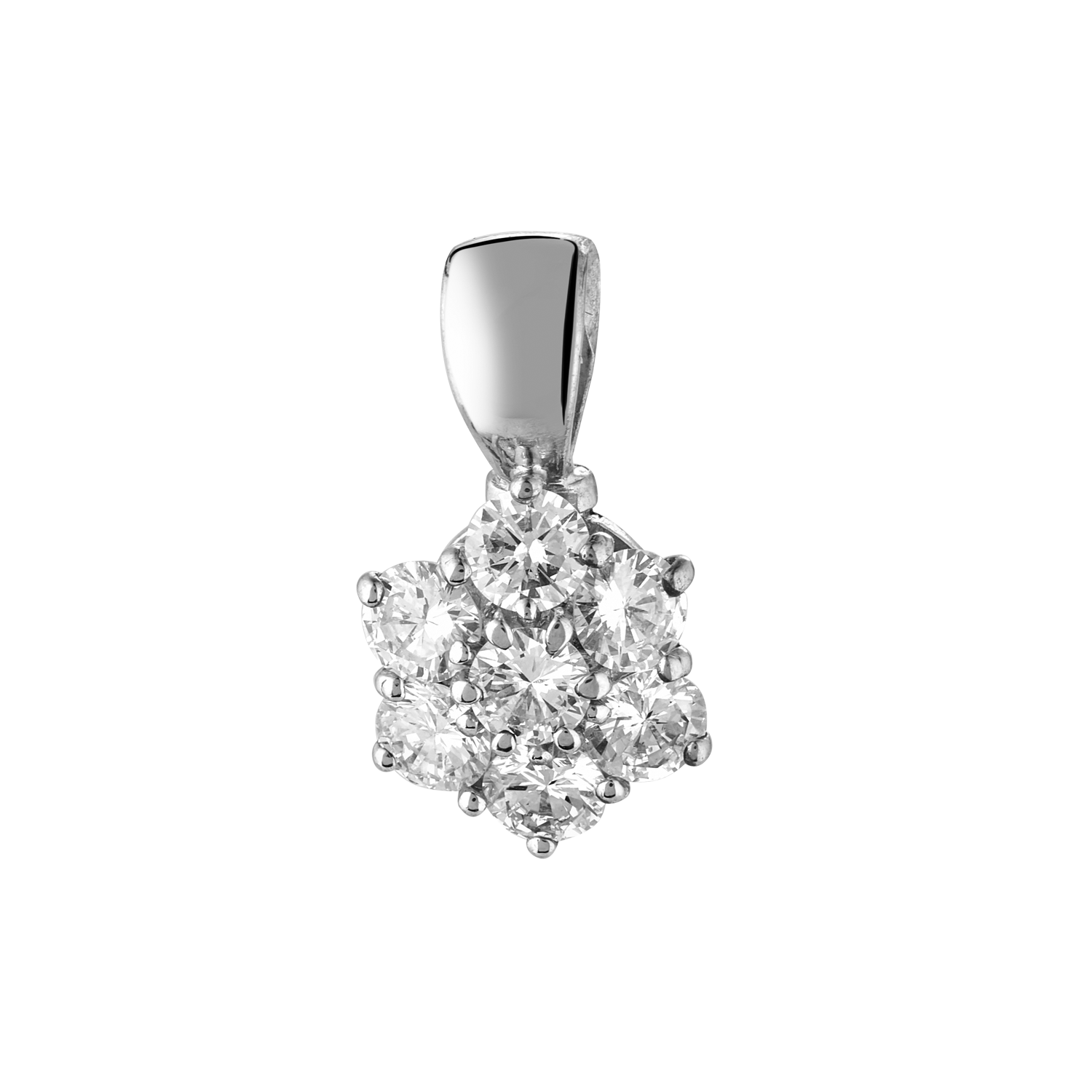 Pendentif marguerite diamants Gerphagnon